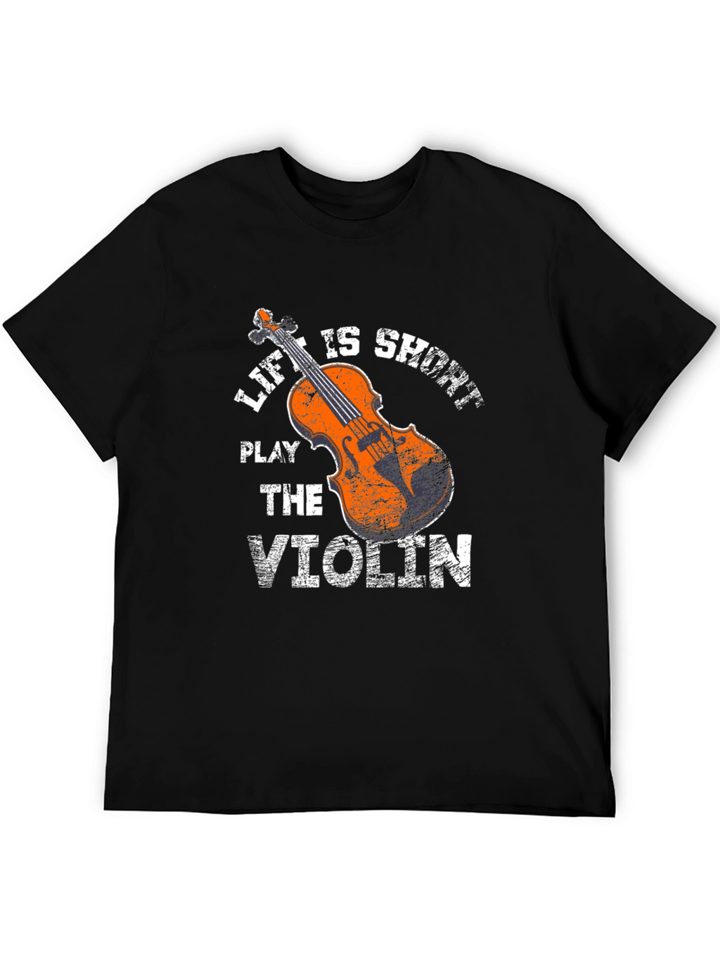 Life is Short Play Violin Graphic Tee