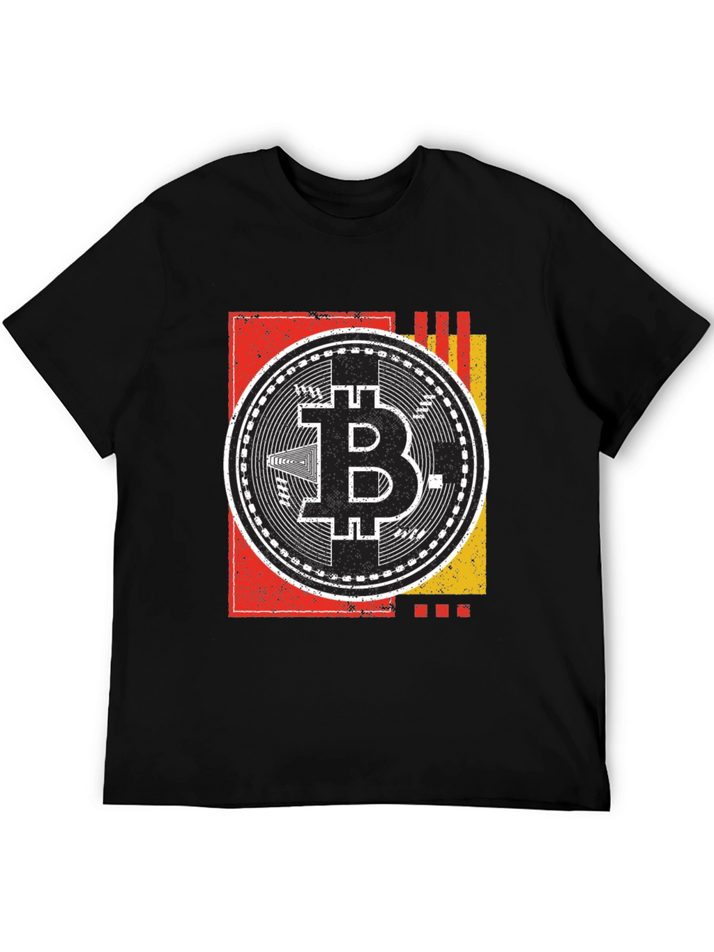 Bitcoin Crypto Currency Graphic Tee - Black