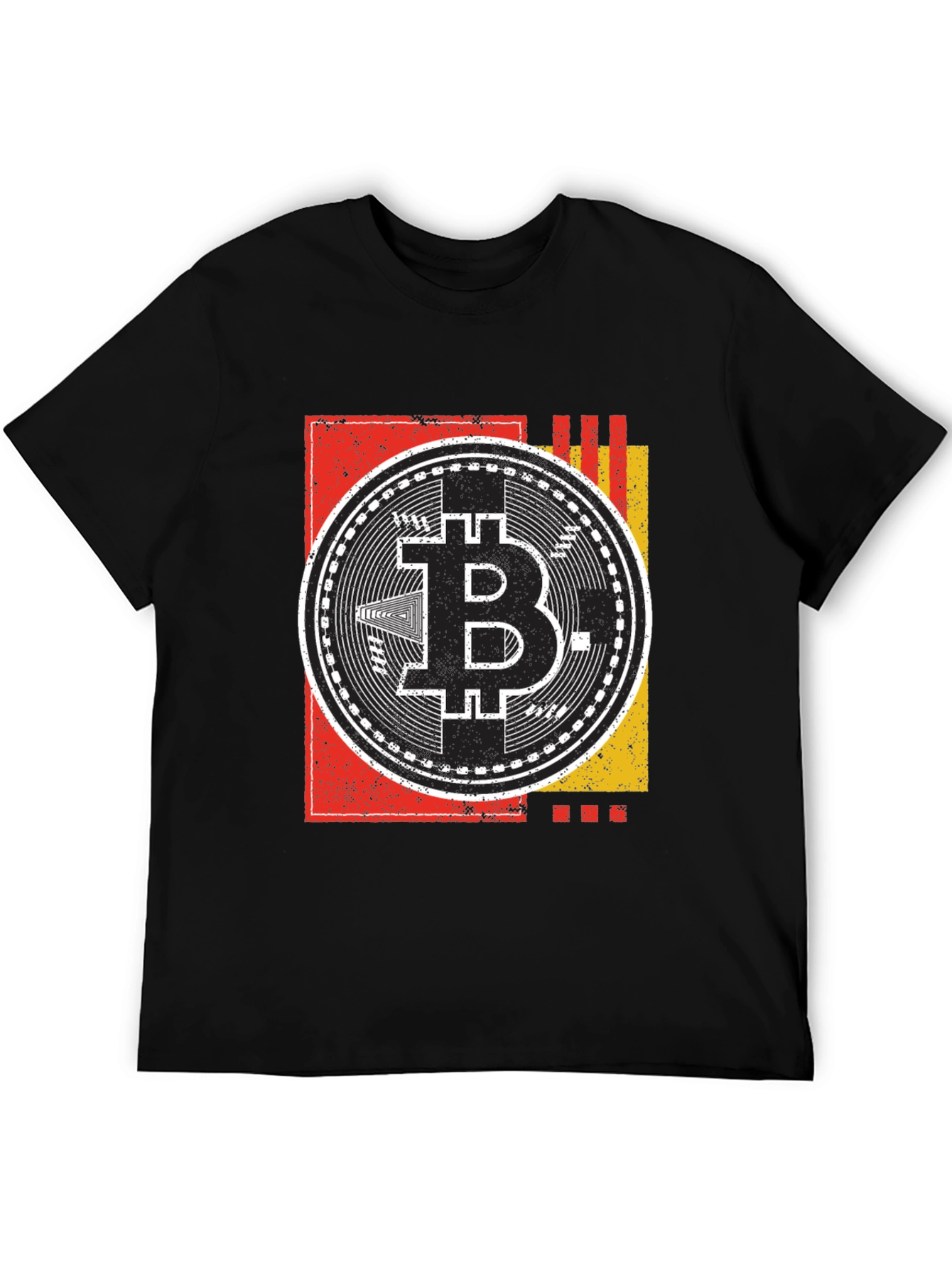 Bitcoin Crypto Currency Graphic Tee - Black