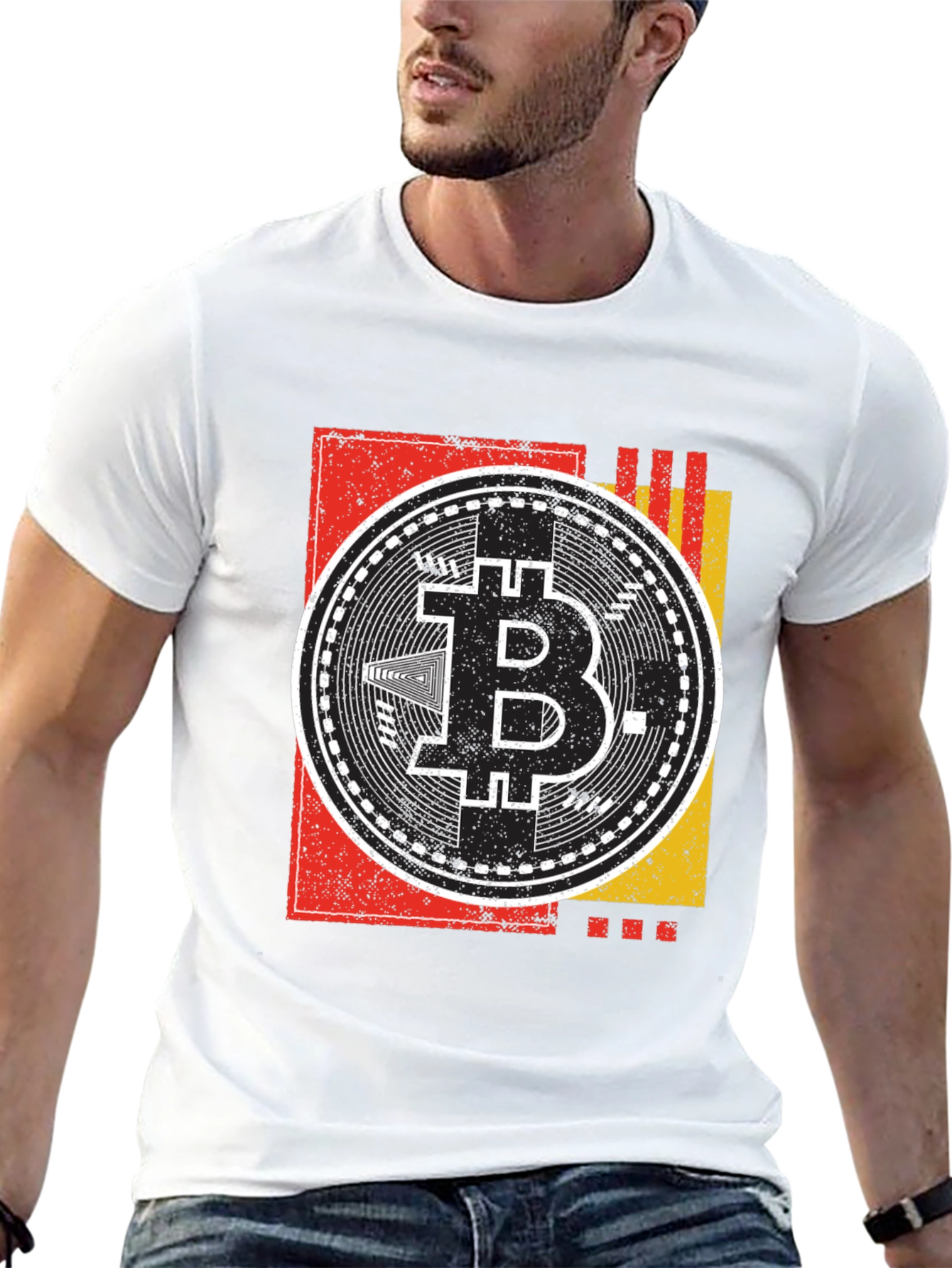Bitcoin Crypto Currency Graphic Tee - Black