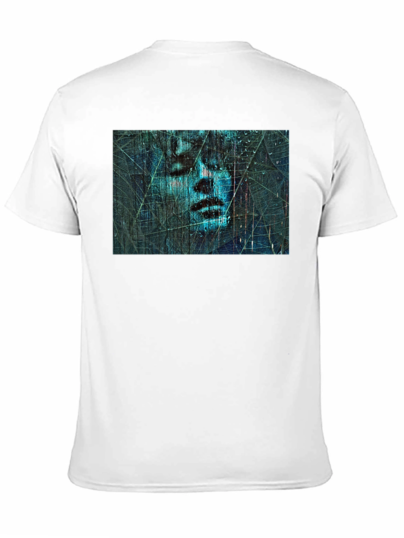 Abstract Face Graphic Black T-Shirt