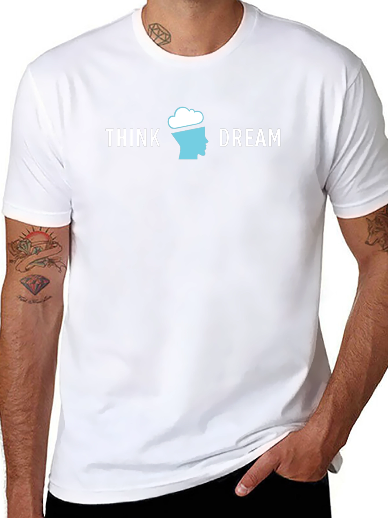 Think Dream Graphic T-Shirt - Creative Mindset Tee
