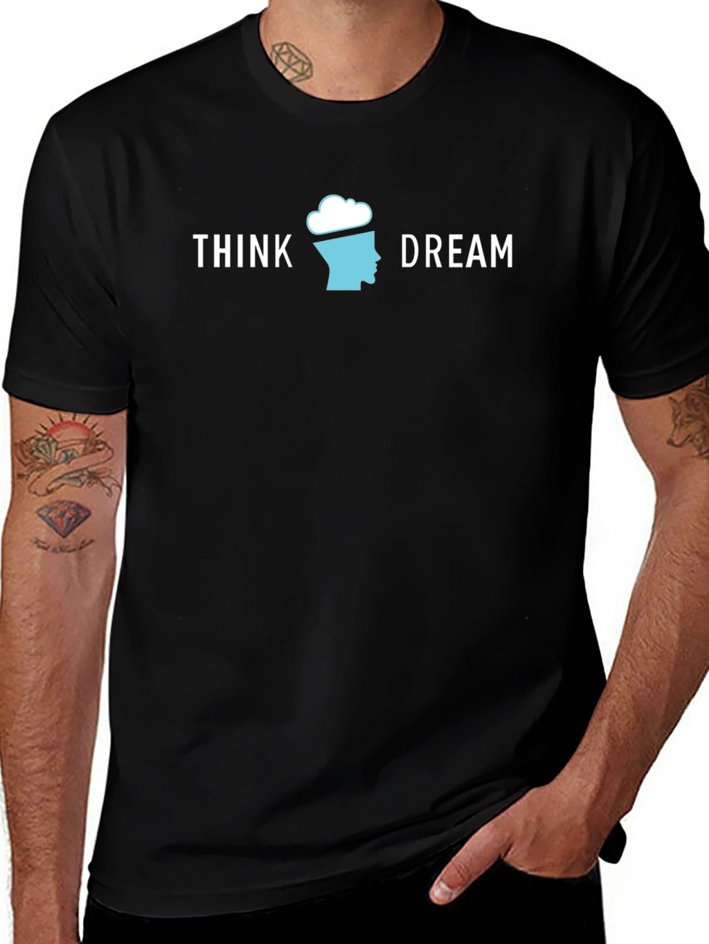 Think Dream Graphic T-Shirt - Creative Mindset Tee