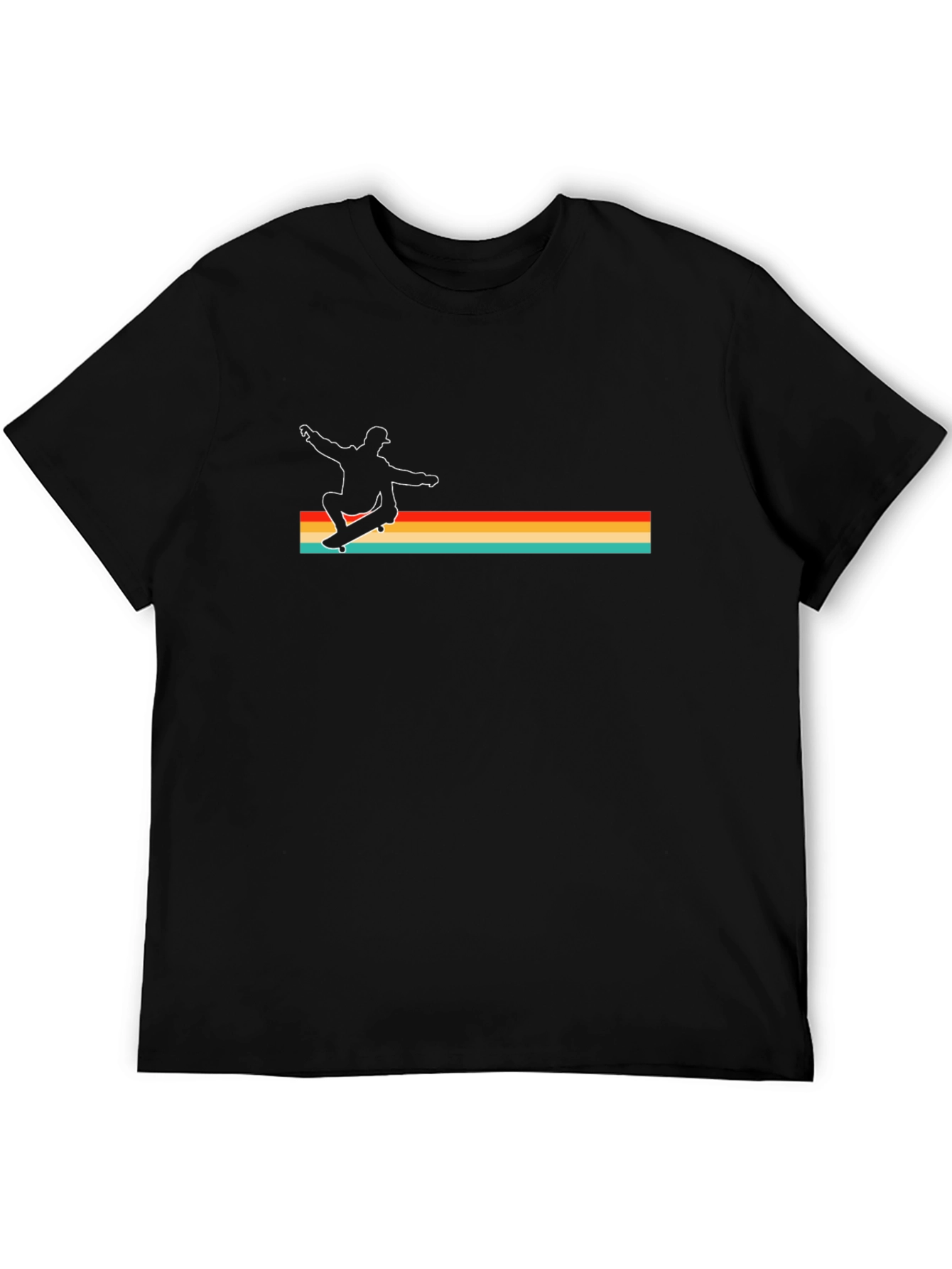 Retro Skateboarder Graphic Tee - Cool Style