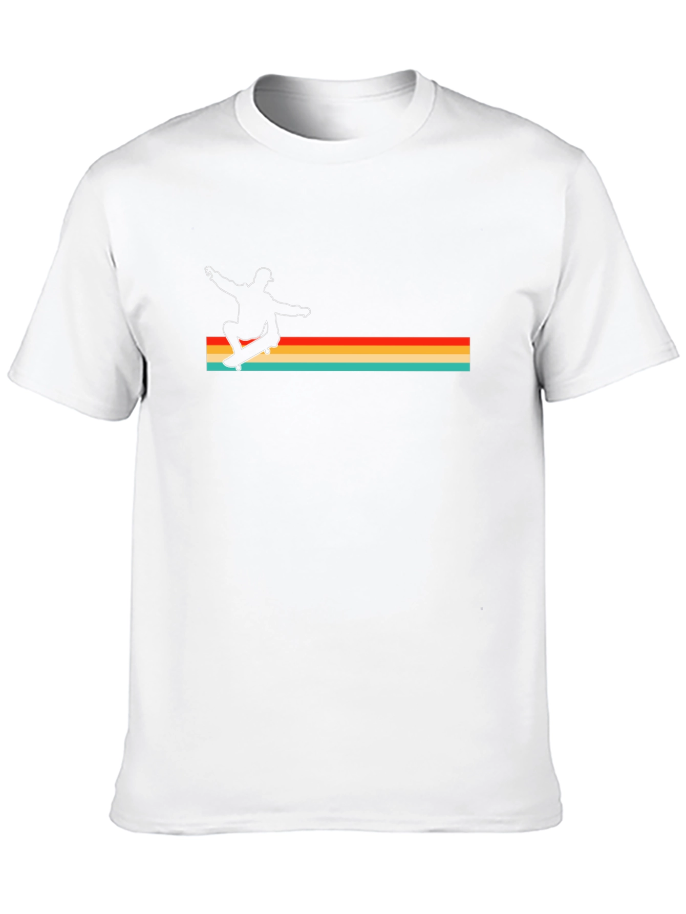 Retro Skateboarder Graphic Tee - Cool Style