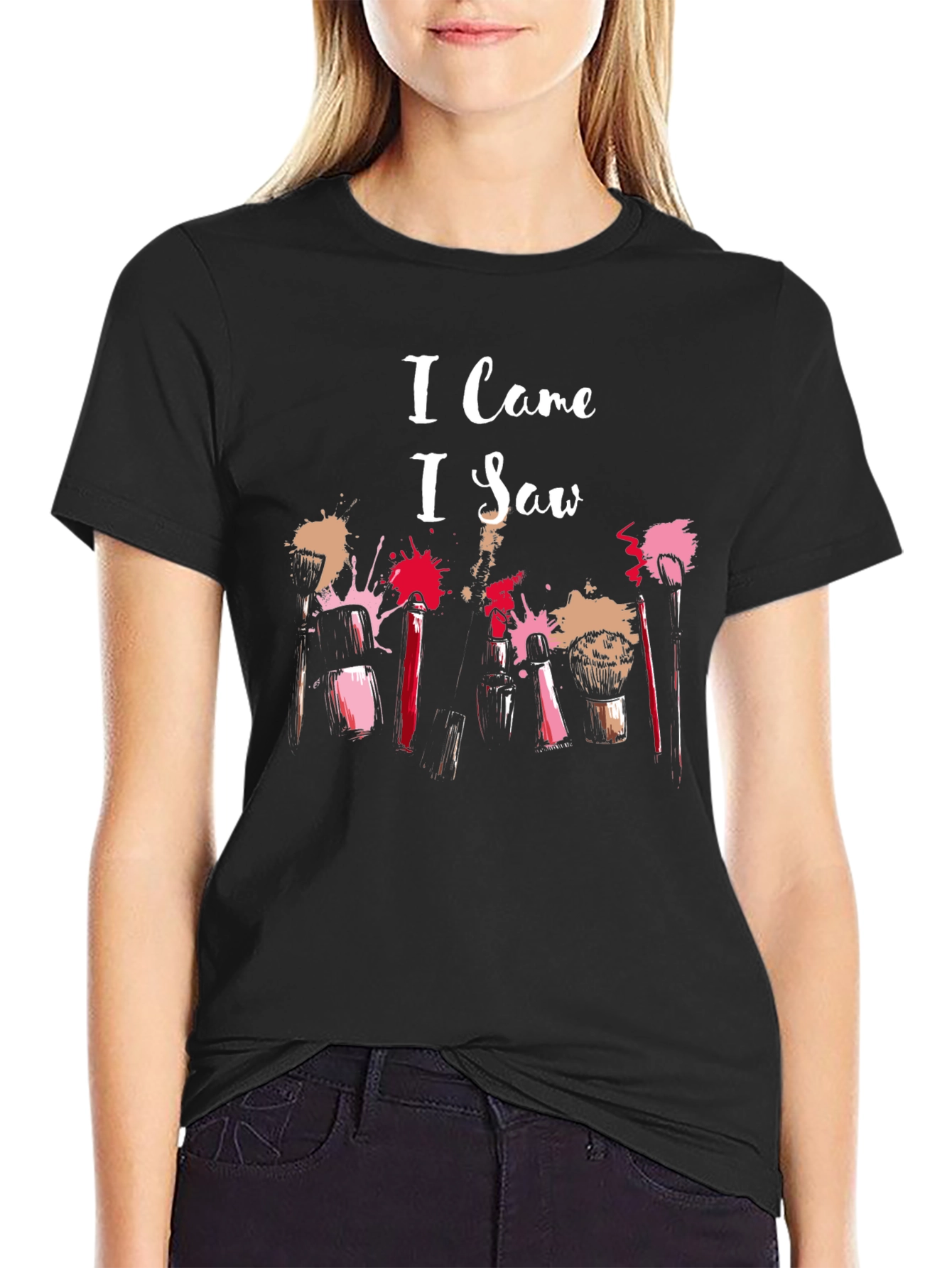 I Came I Saw Makeup T-Shirt