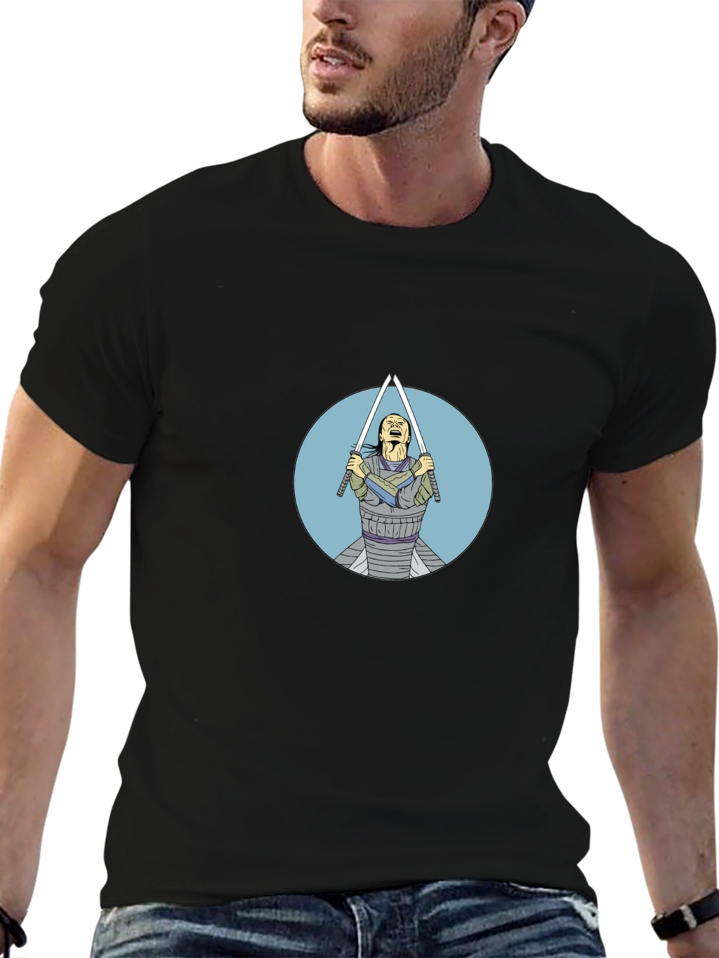 Samurai Swordsman Graphic Tee