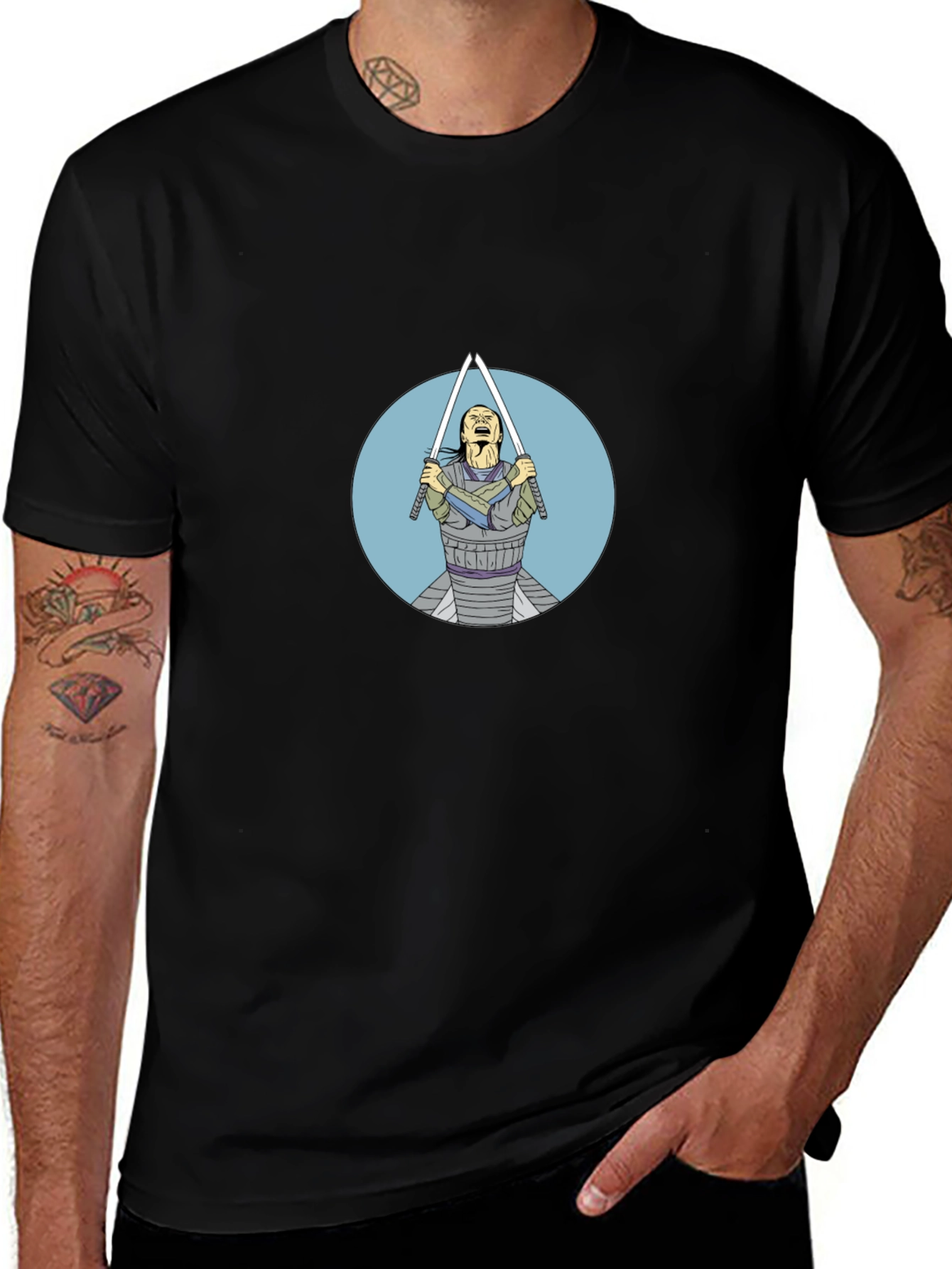 Samurai Swordsman Graphic Tee