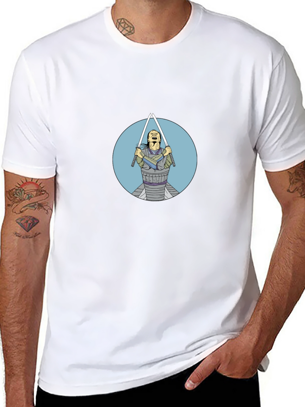 Samurai Swordsman Graphic Tee