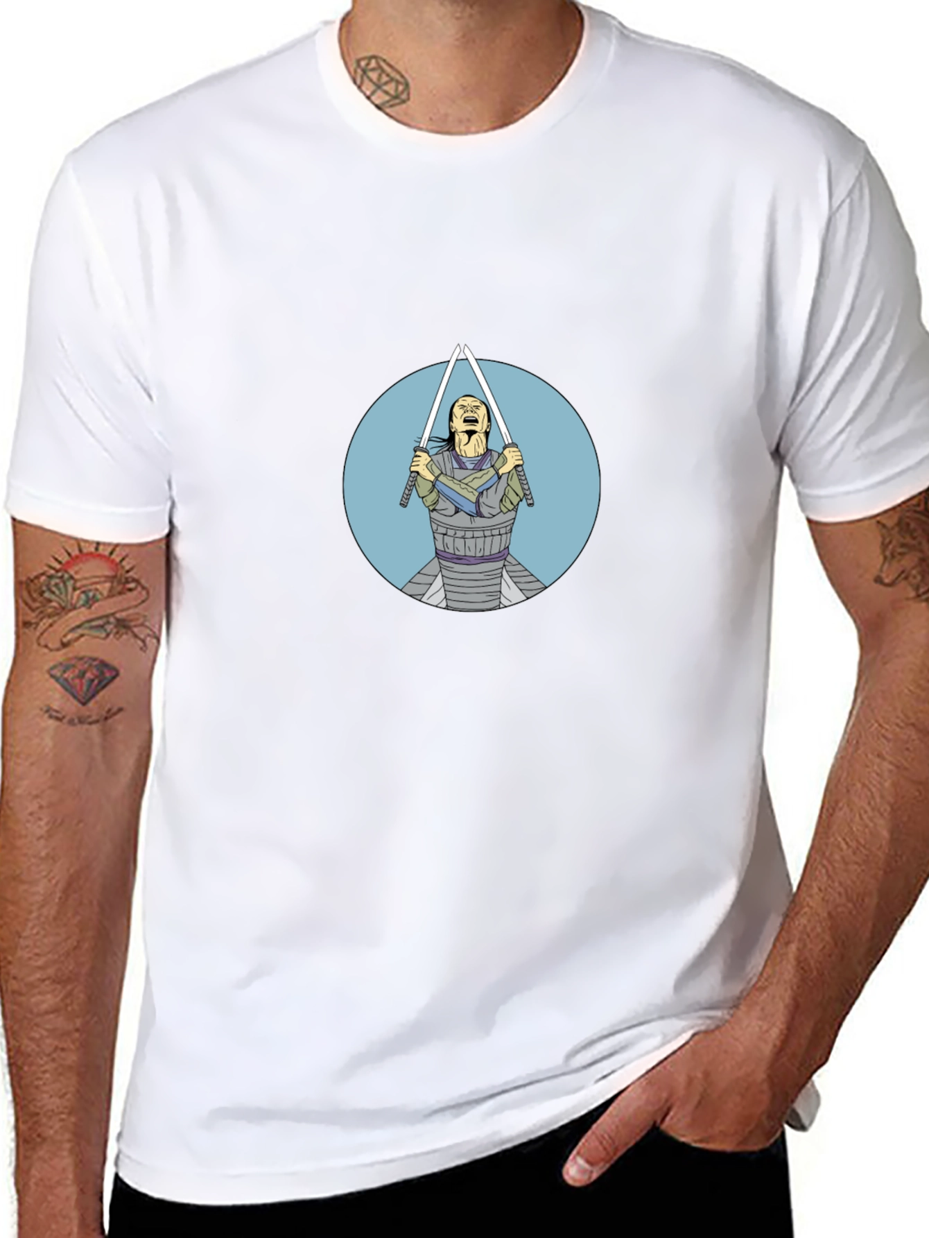 Samurai Swordsman Graphic Tee