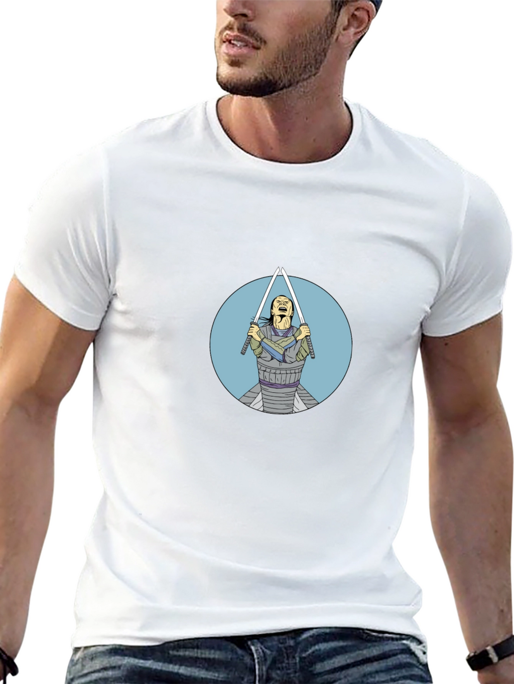 Samurai Swordsman Graphic Tee