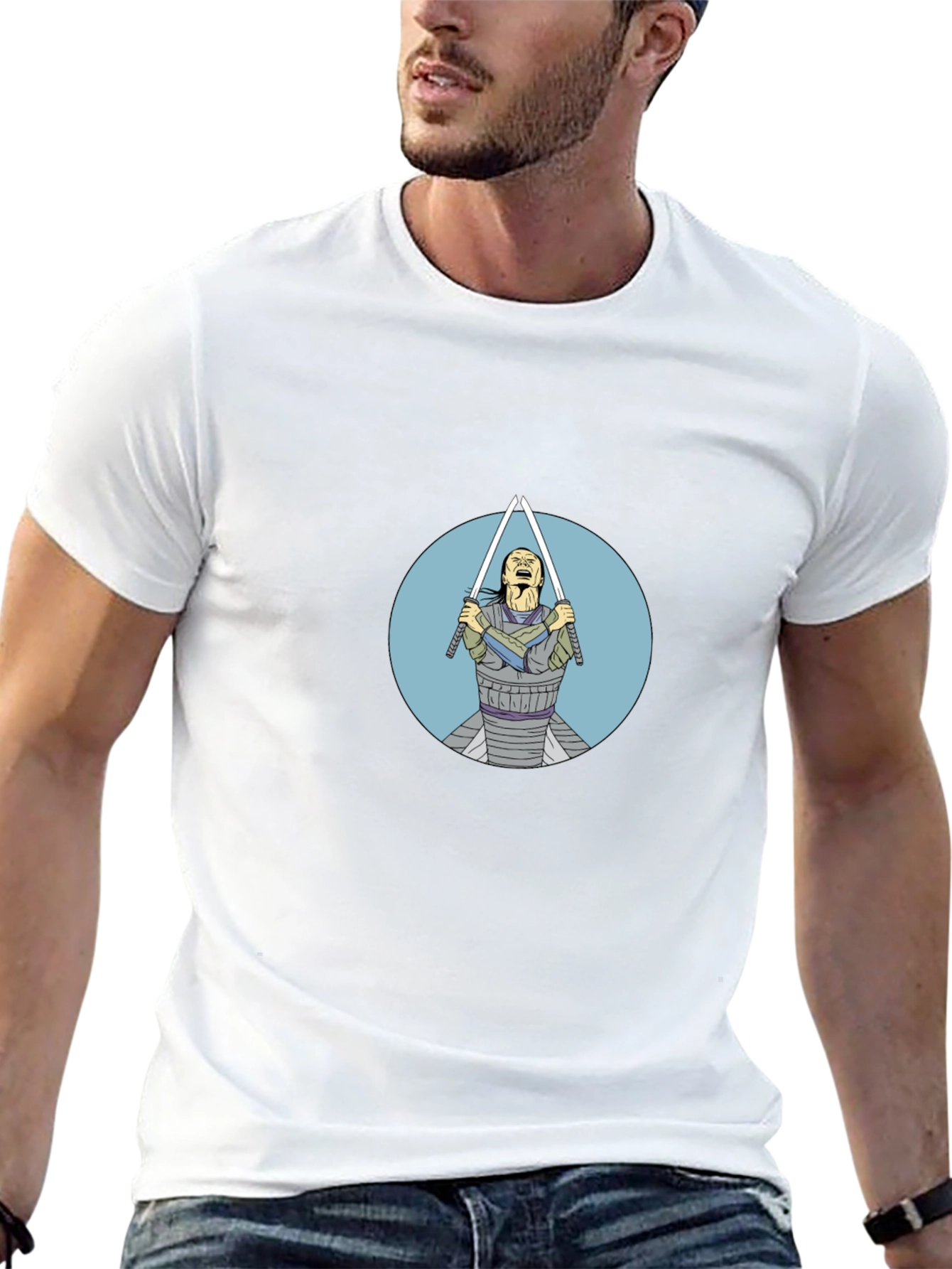 Samurai Swordsman Graphic Tee