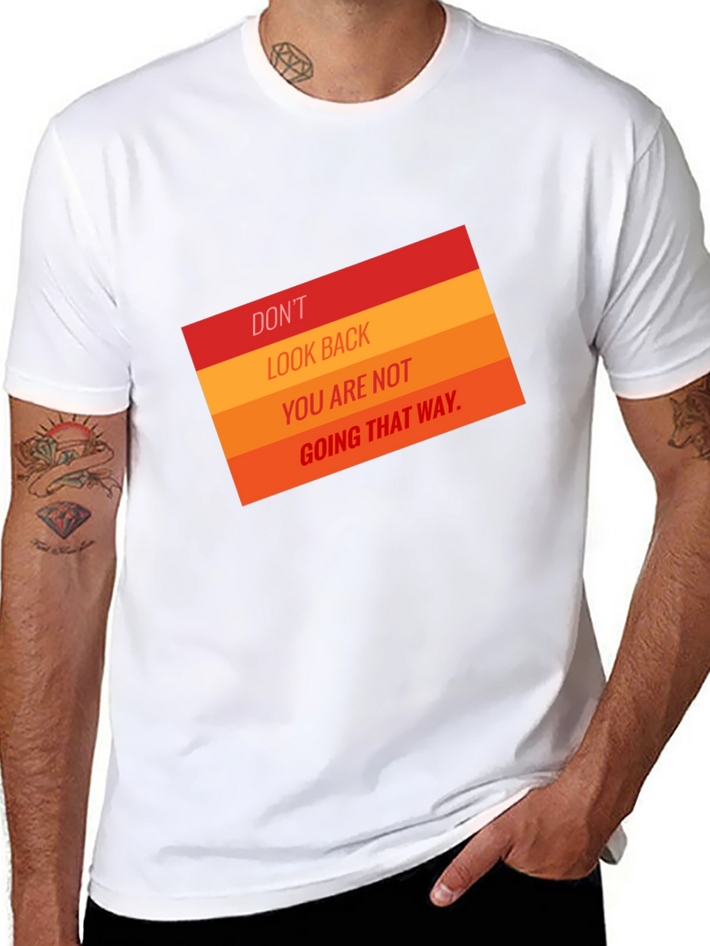 Motivational T-Shirt: Dont Look Back
