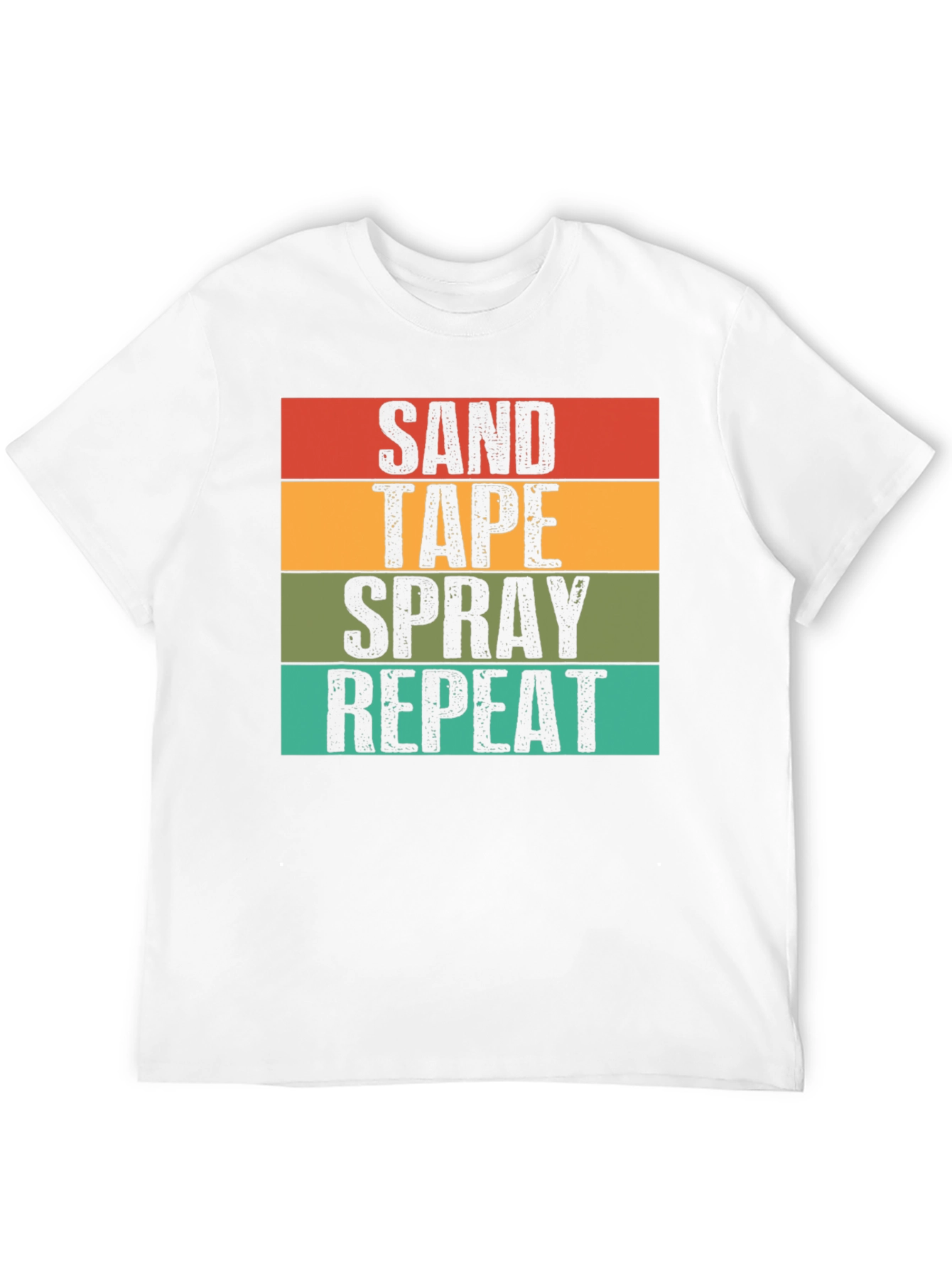 Sand Tape Spray Repeat Graphic Tee