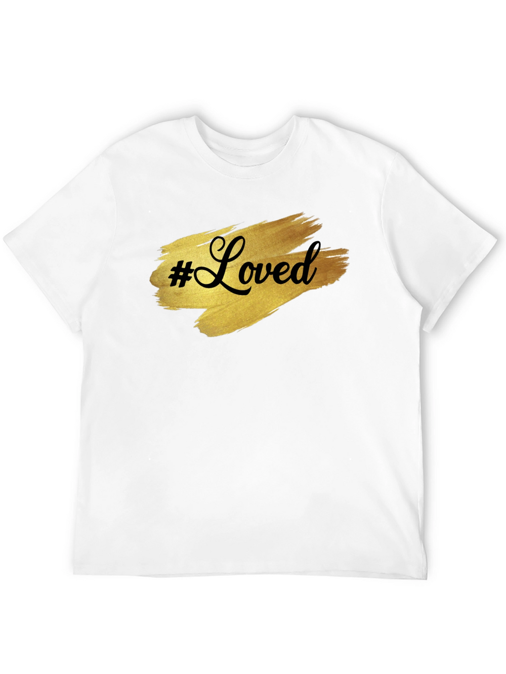 #Loved Graphic Tee - Stylish Black Cotton T-Shirt
