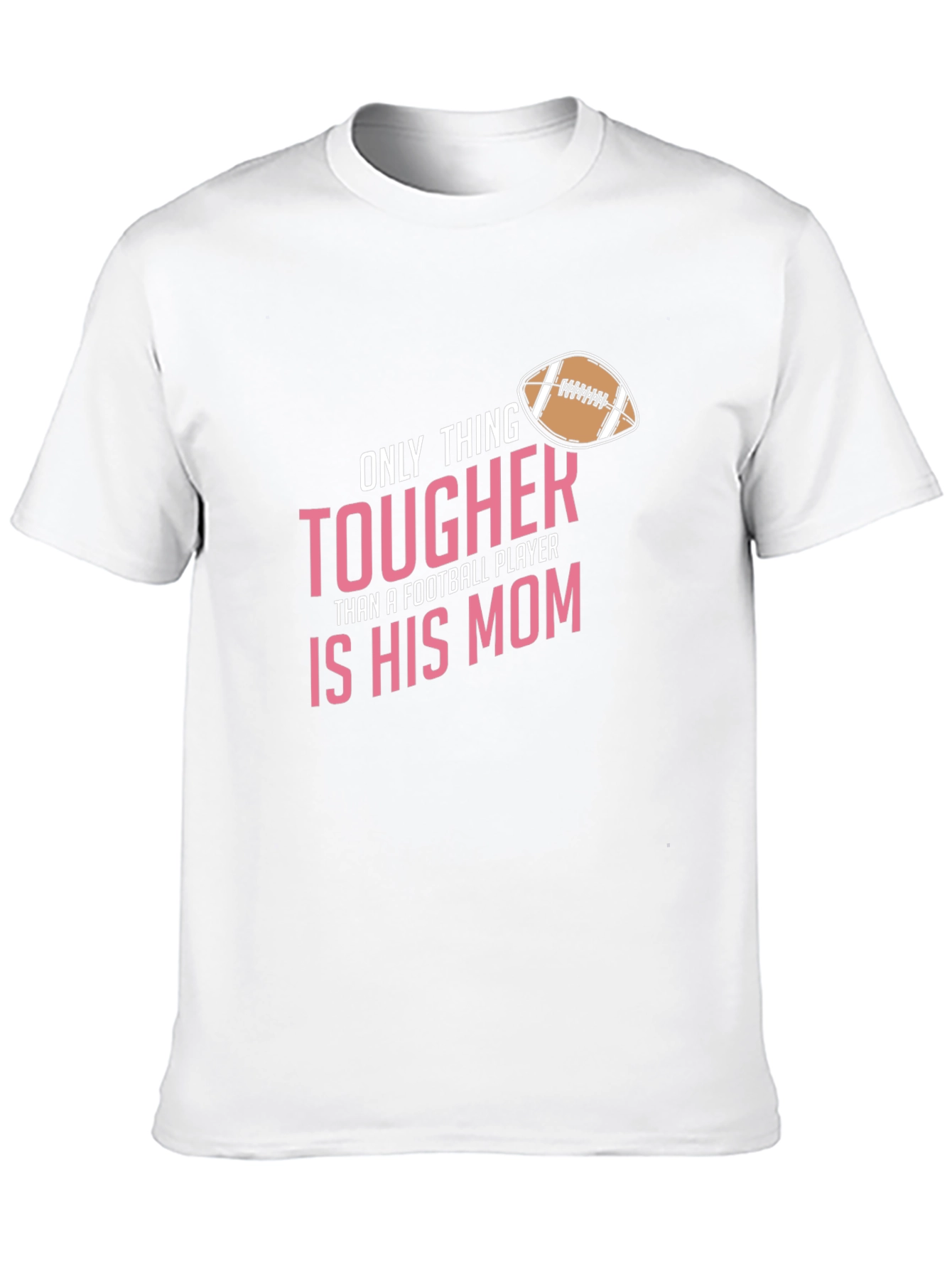 Tougher Football Mom Black T-Shirt