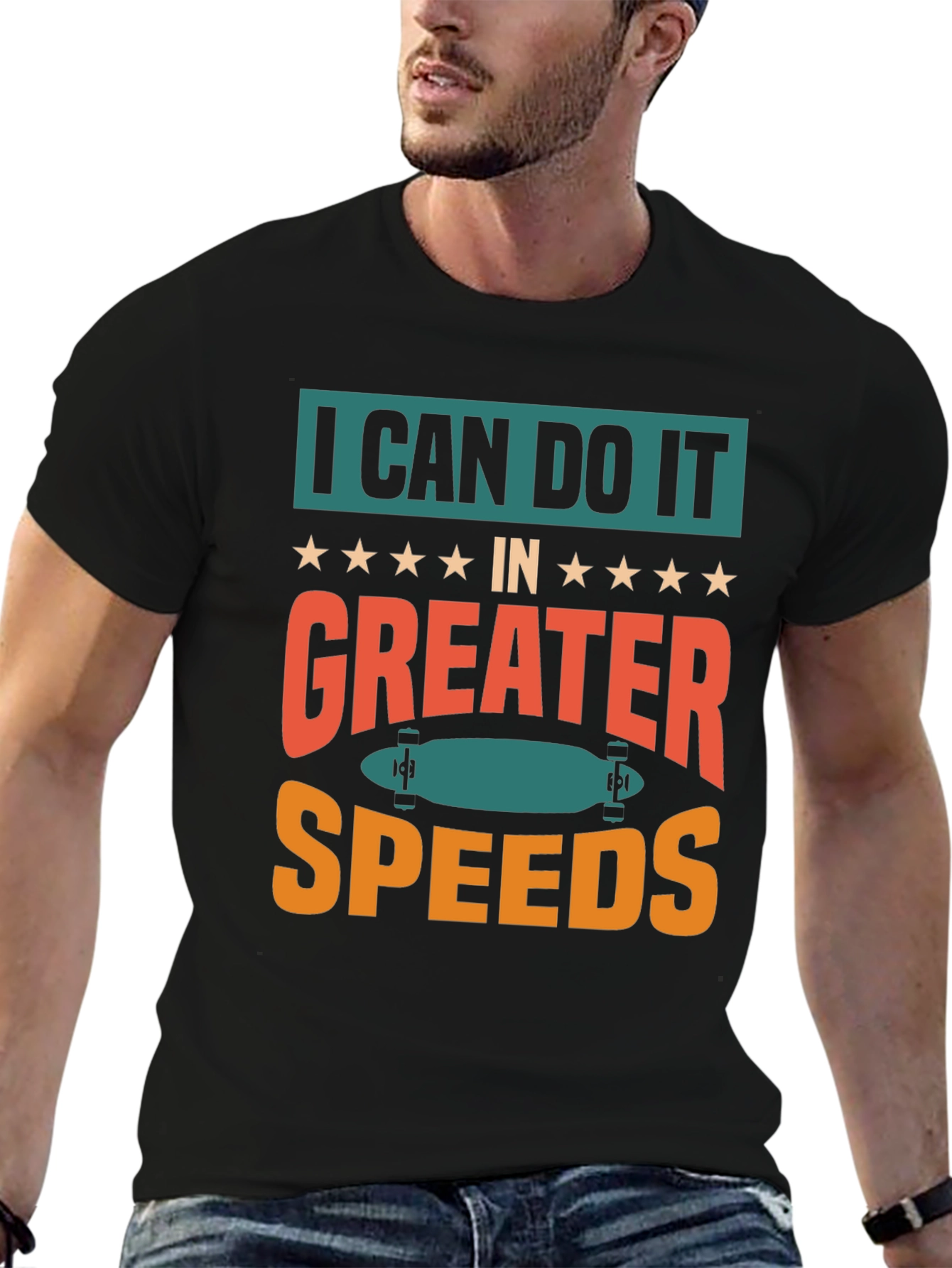 I Can Do It Faster Skateboard T-Shirt