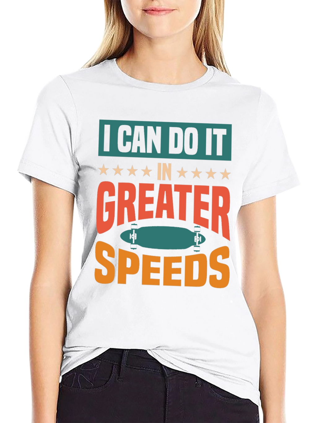 I Can Do It Faster Skateboard T-Shirt