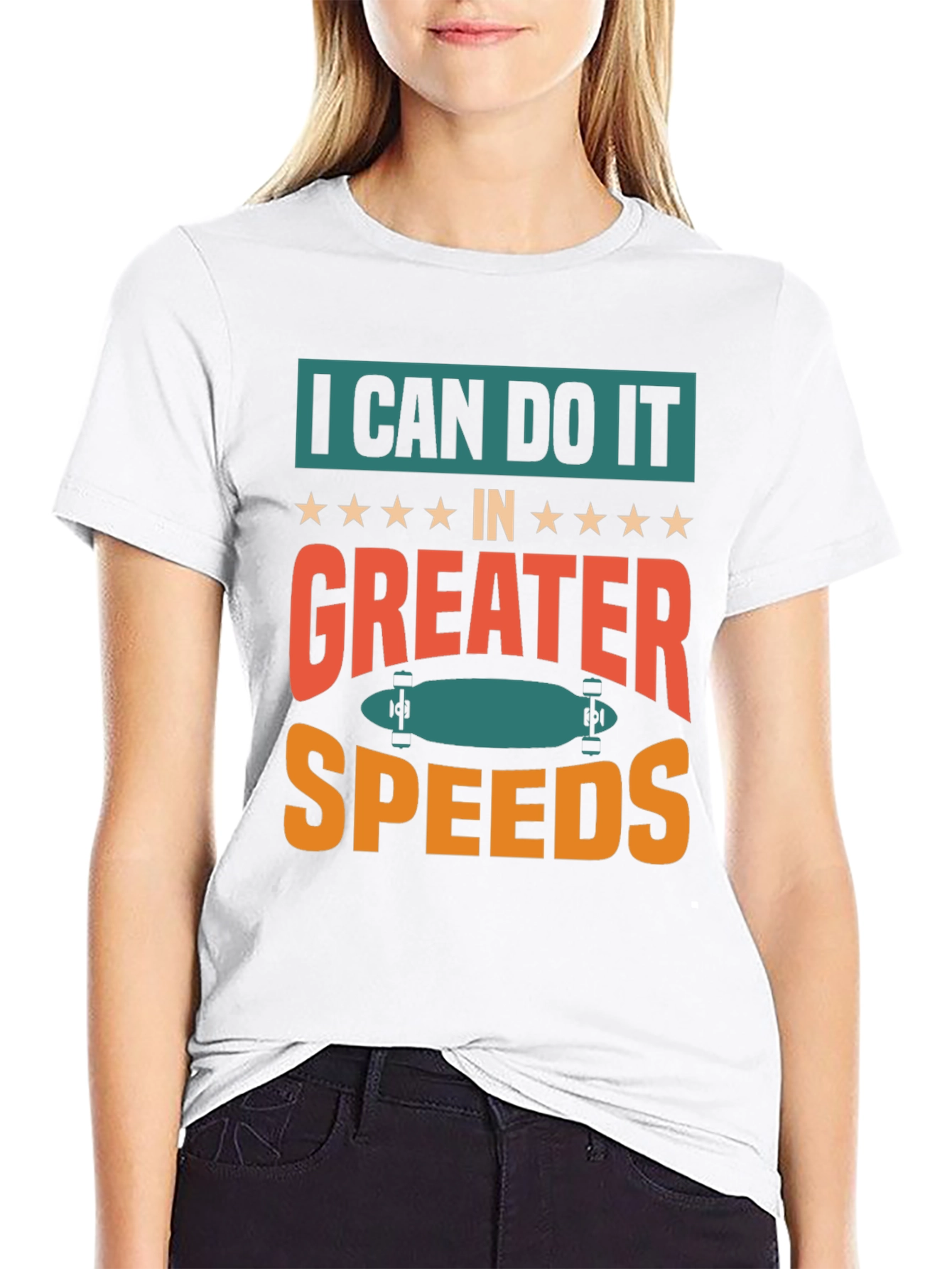 I Can Do It Faster Skateboard T-Shirt