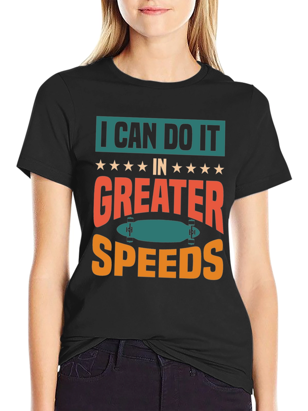 I Can Do It Faster Skateboard T-Shirt