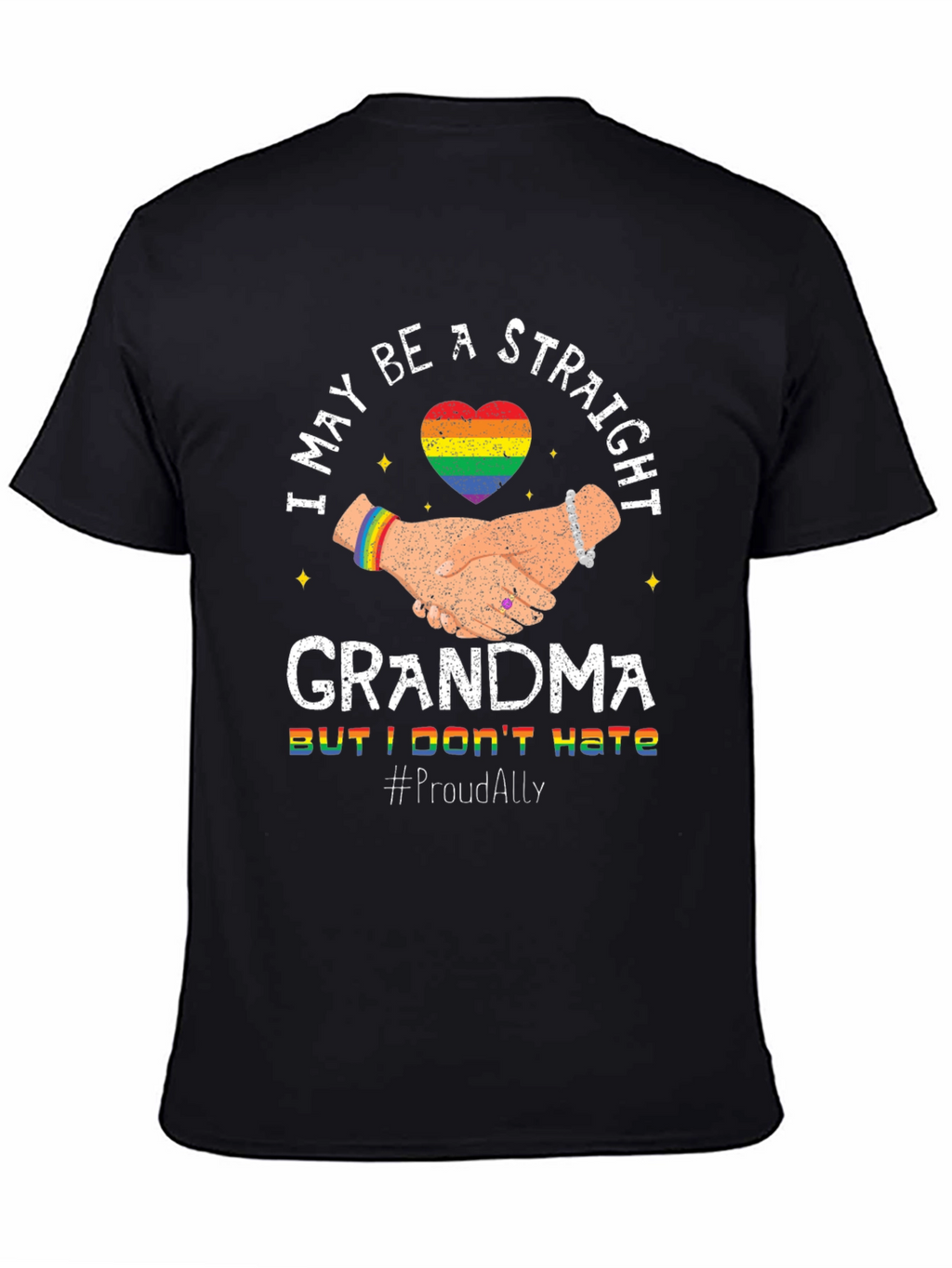 Proud Ally Straight Grandma T-Shirt