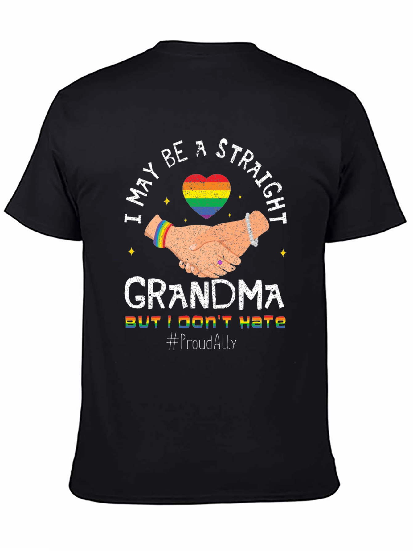 Proud Ally Straight Grandma T-Shirt