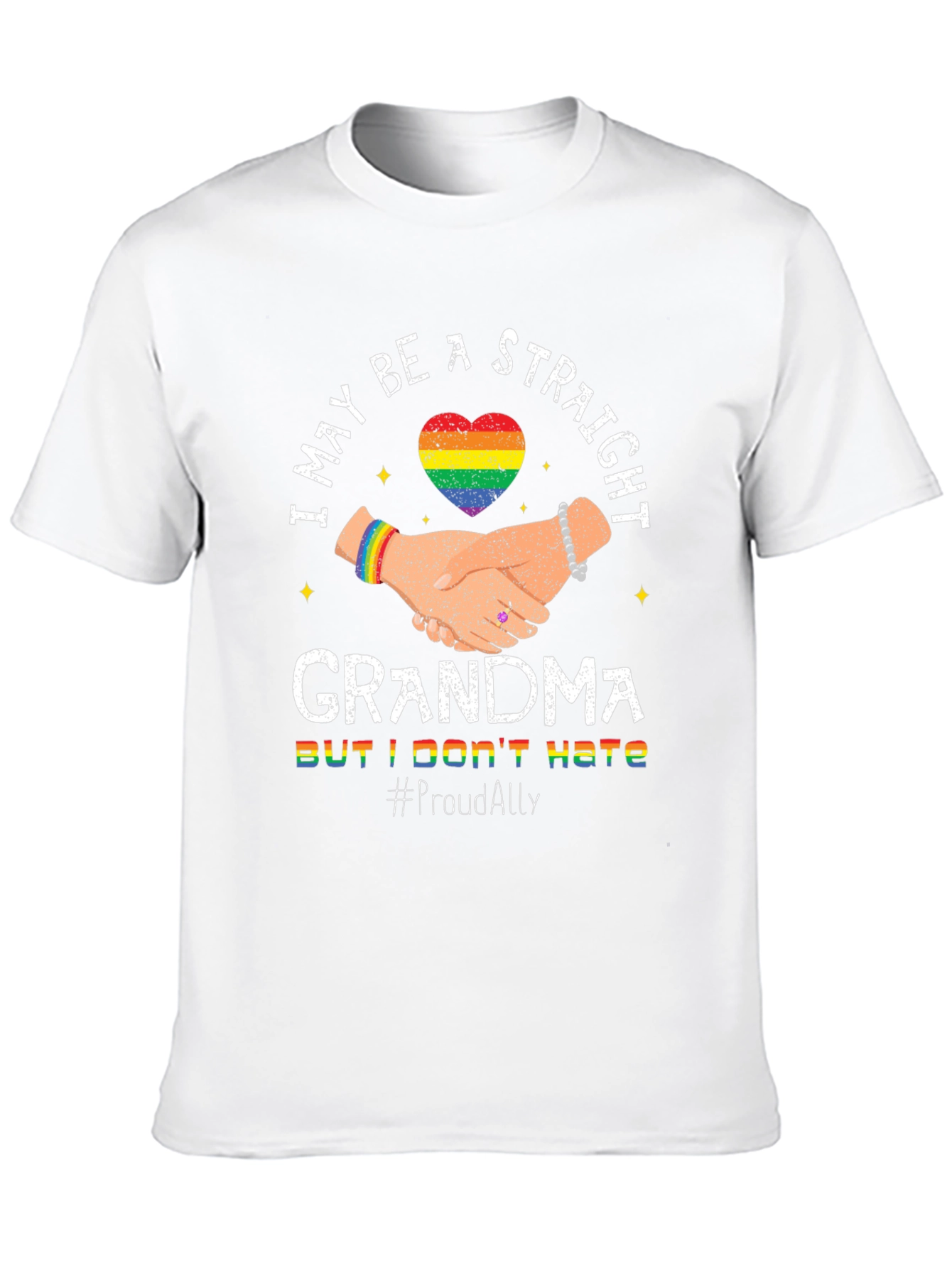 Proud Ally Straight Grandma T-Shirt