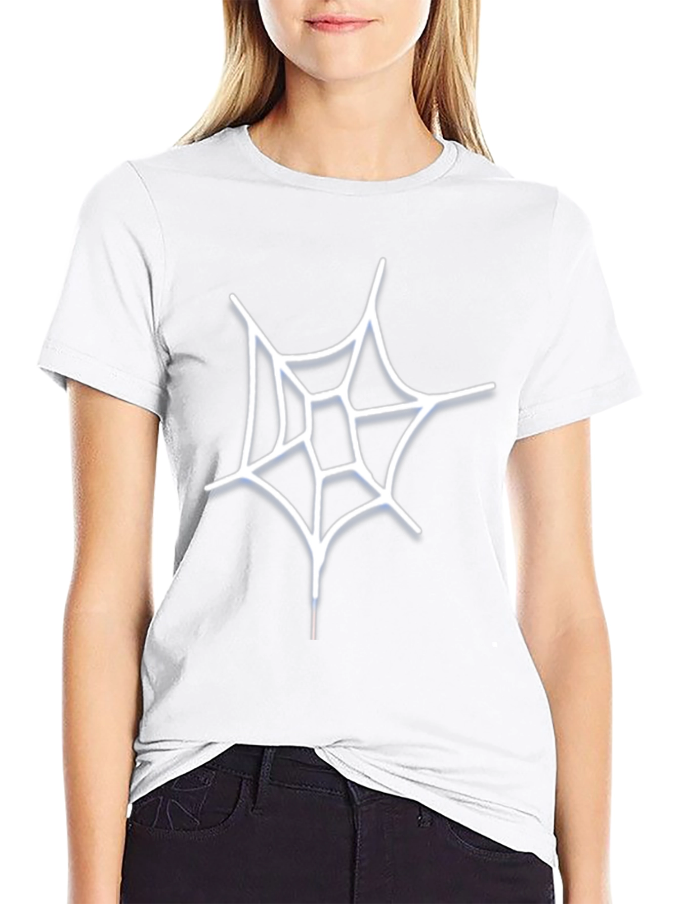 Spiderweb Graphic Tee - Stylish Halloween Apparel