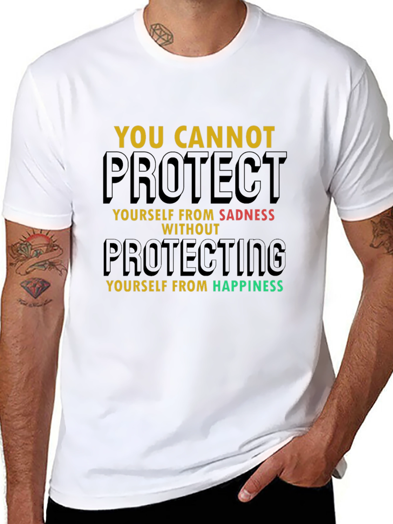 Inspirational Graphic Tee - Protect Yourself T-Shirt