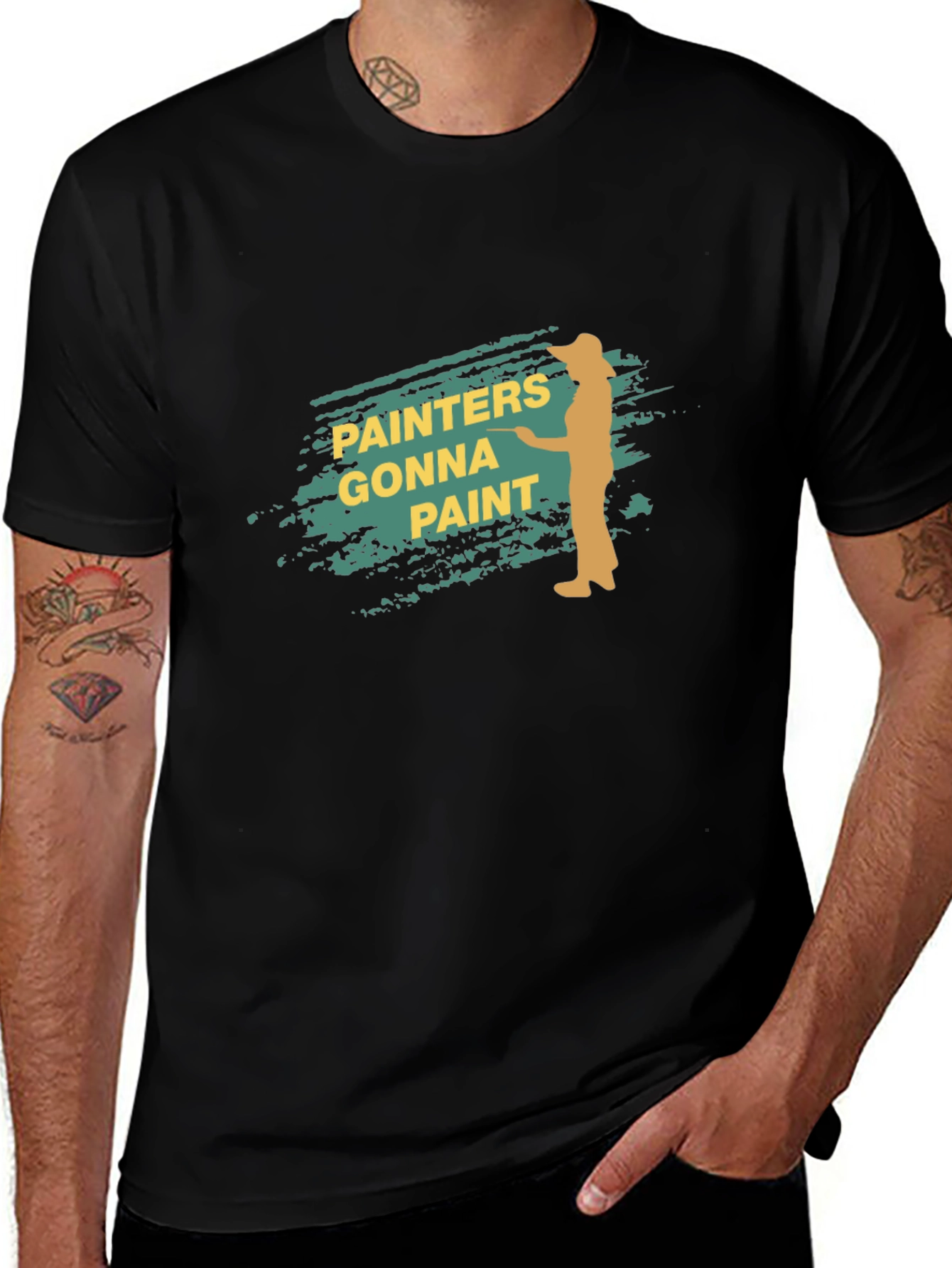 Painters Gonna Paint Black T-Shirt