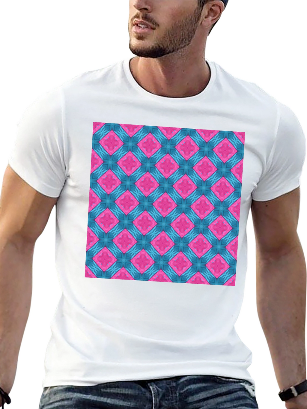 Modern Geometric Pattern T-Shirt