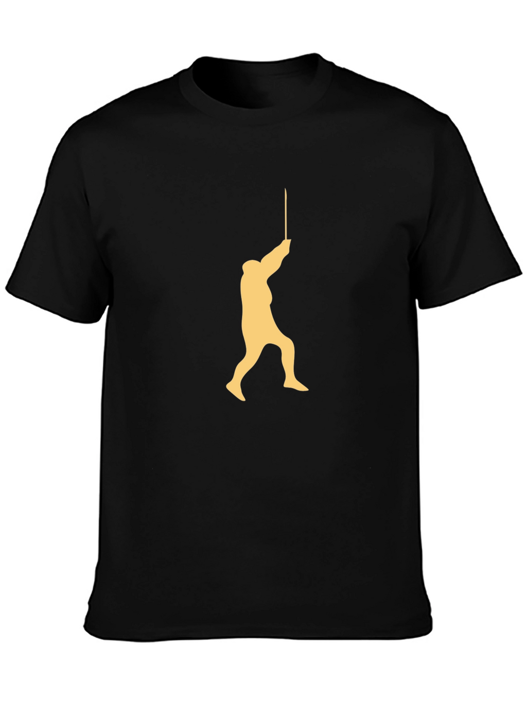 Fencing Silhouette Graphic Tee - Black