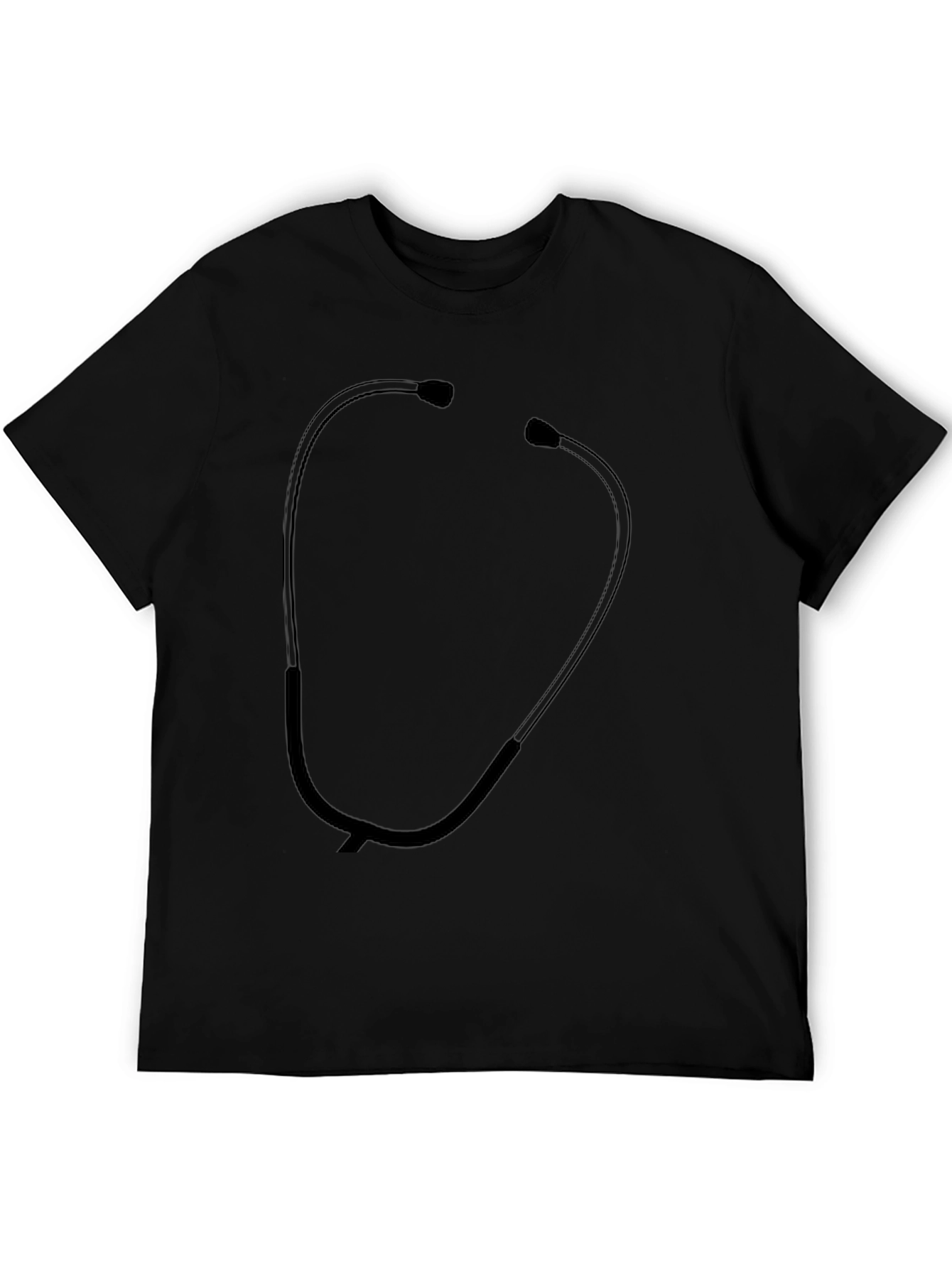 Stethoscope Graphic Black T-Shirt