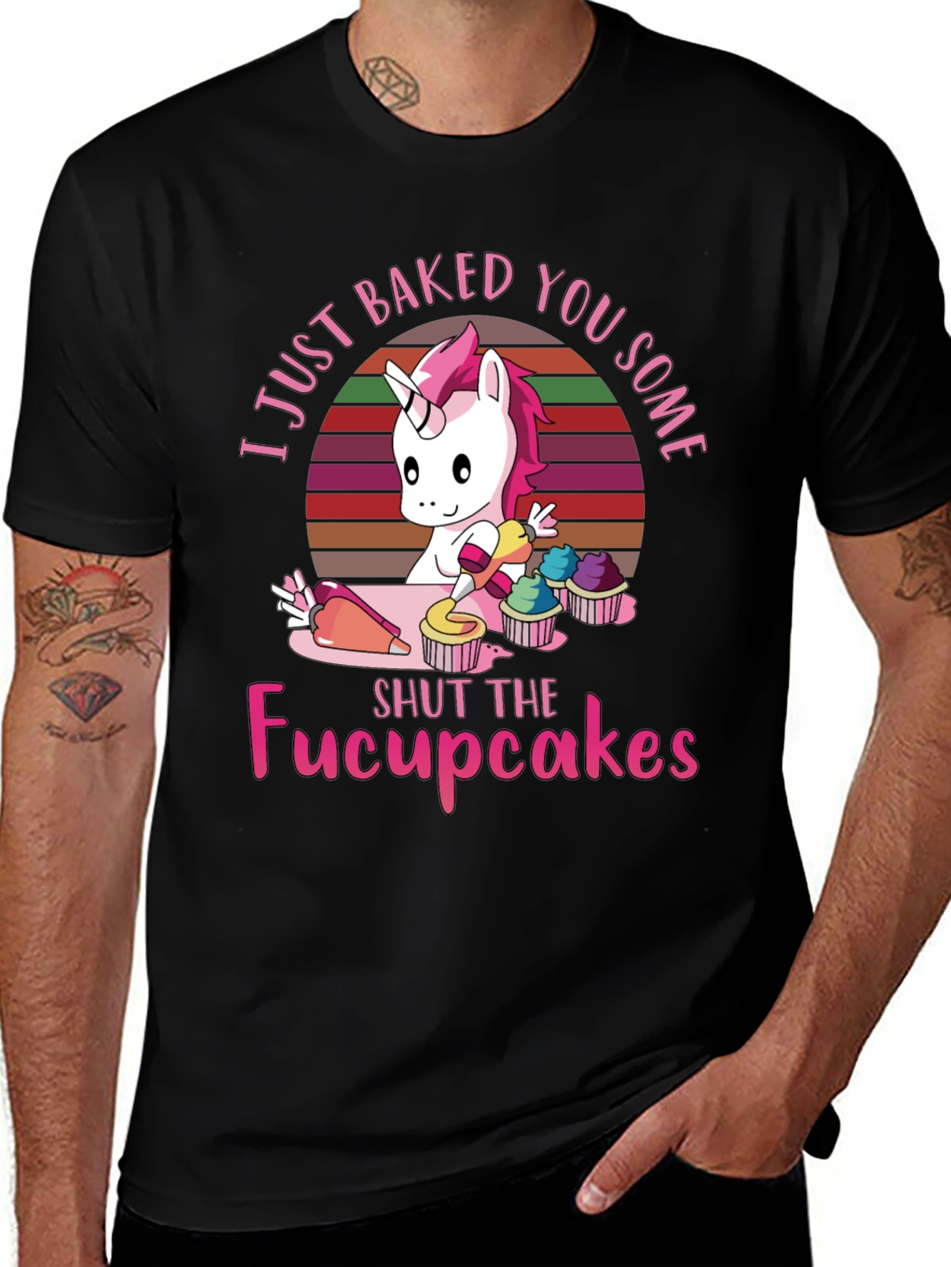 Unicorn Cupcakes T-Shirt - Funny Graphic Tee