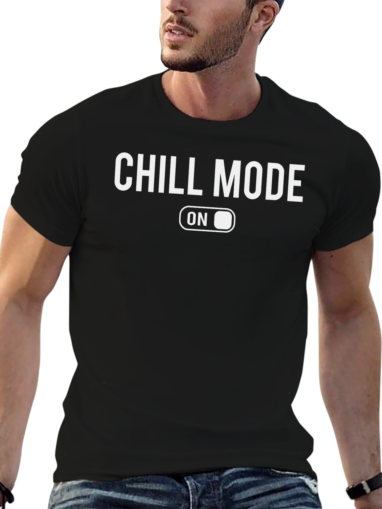 Chill Mode On Graphic Tee - Relaxed Comfort