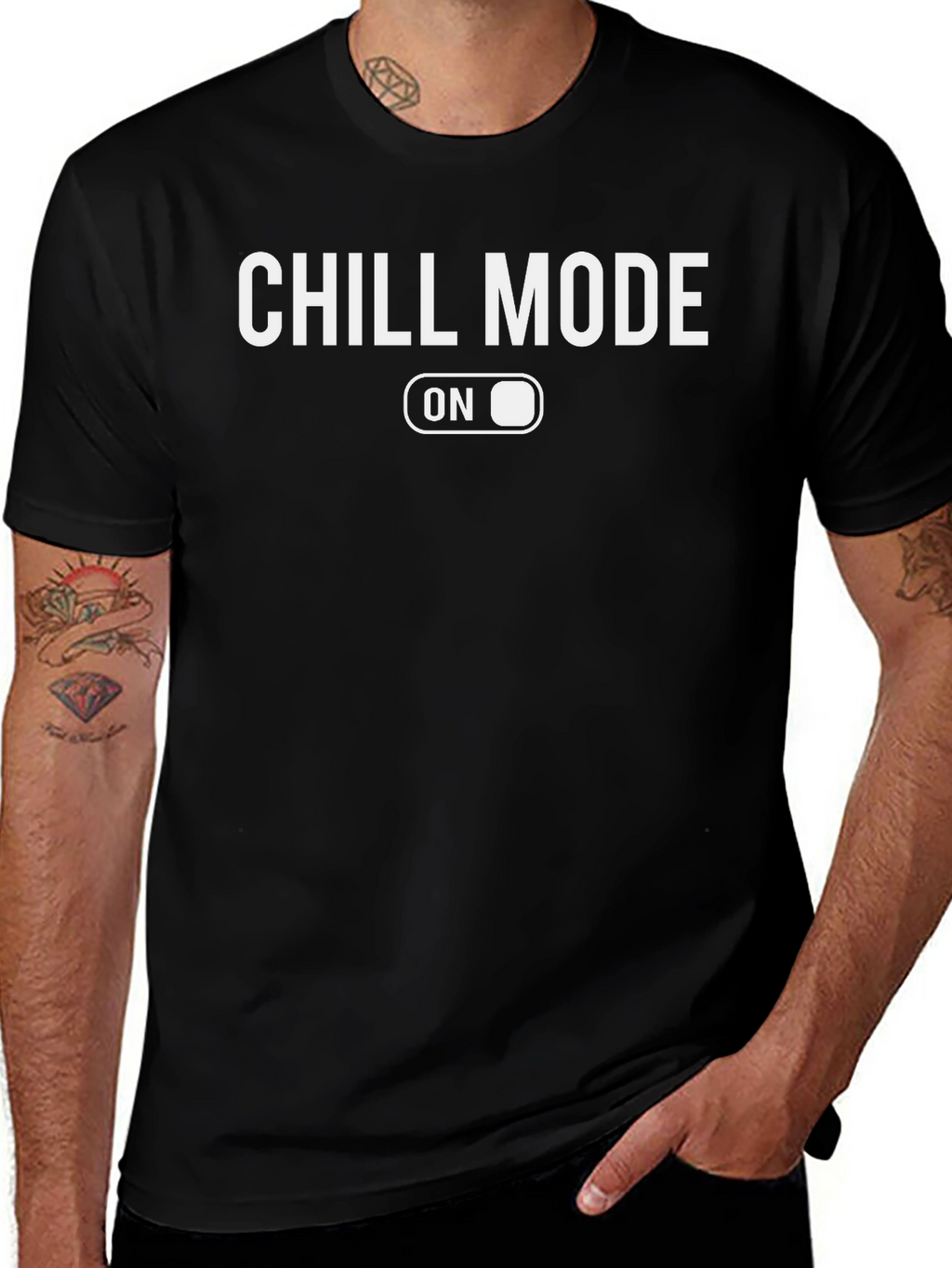 Chill Mode On Graphic Tee - Relaxed Comfort