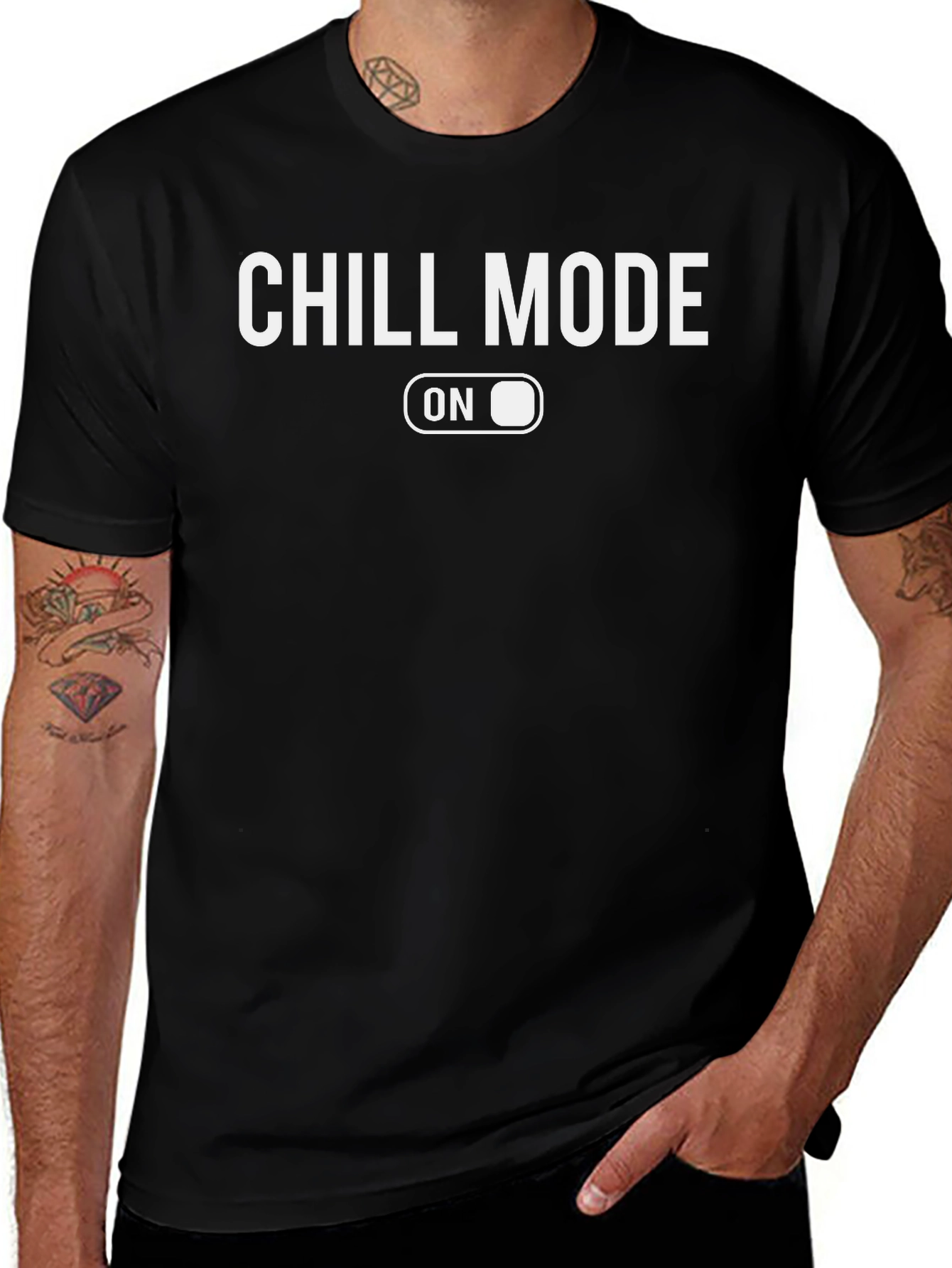Chill Mode On Graphic Tee - Relaxed Comfort