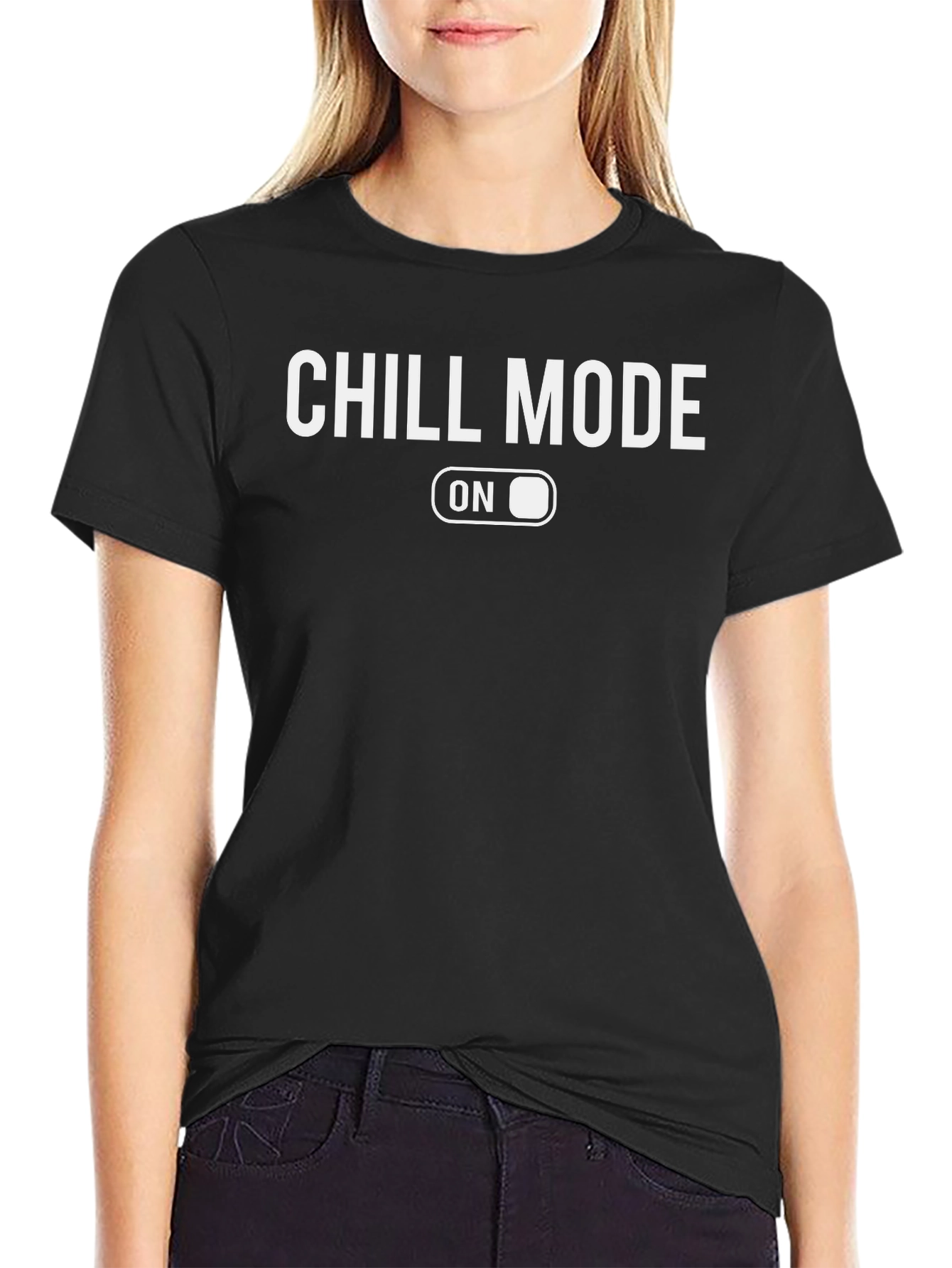 Chill Mode On Graphic Tee - Relaxed Comfort