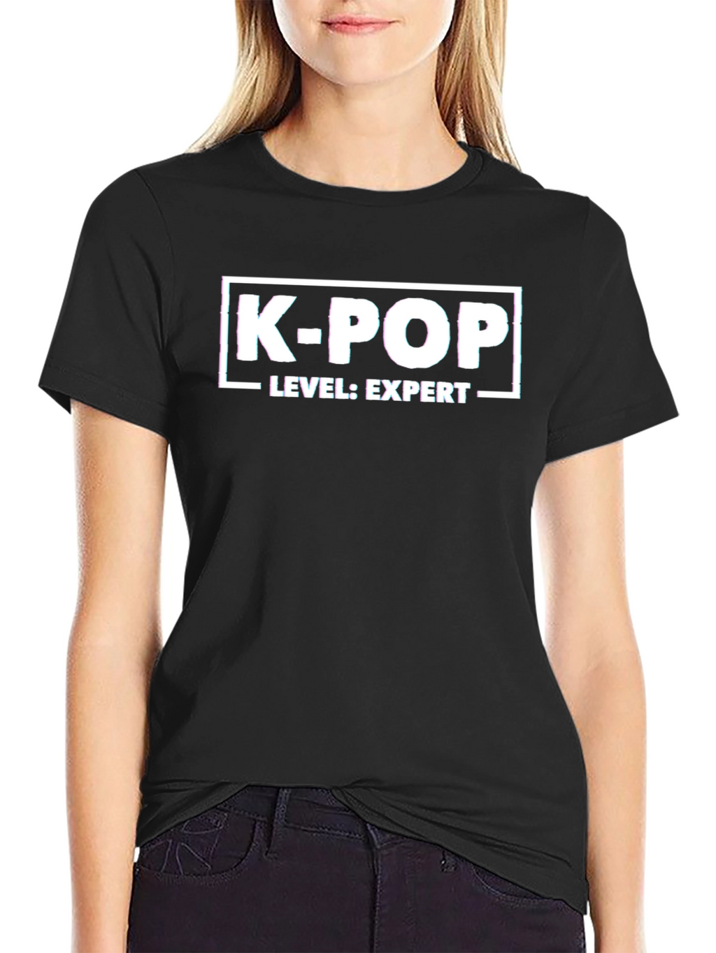 K-Pop Level: Expert Black T-Shirt