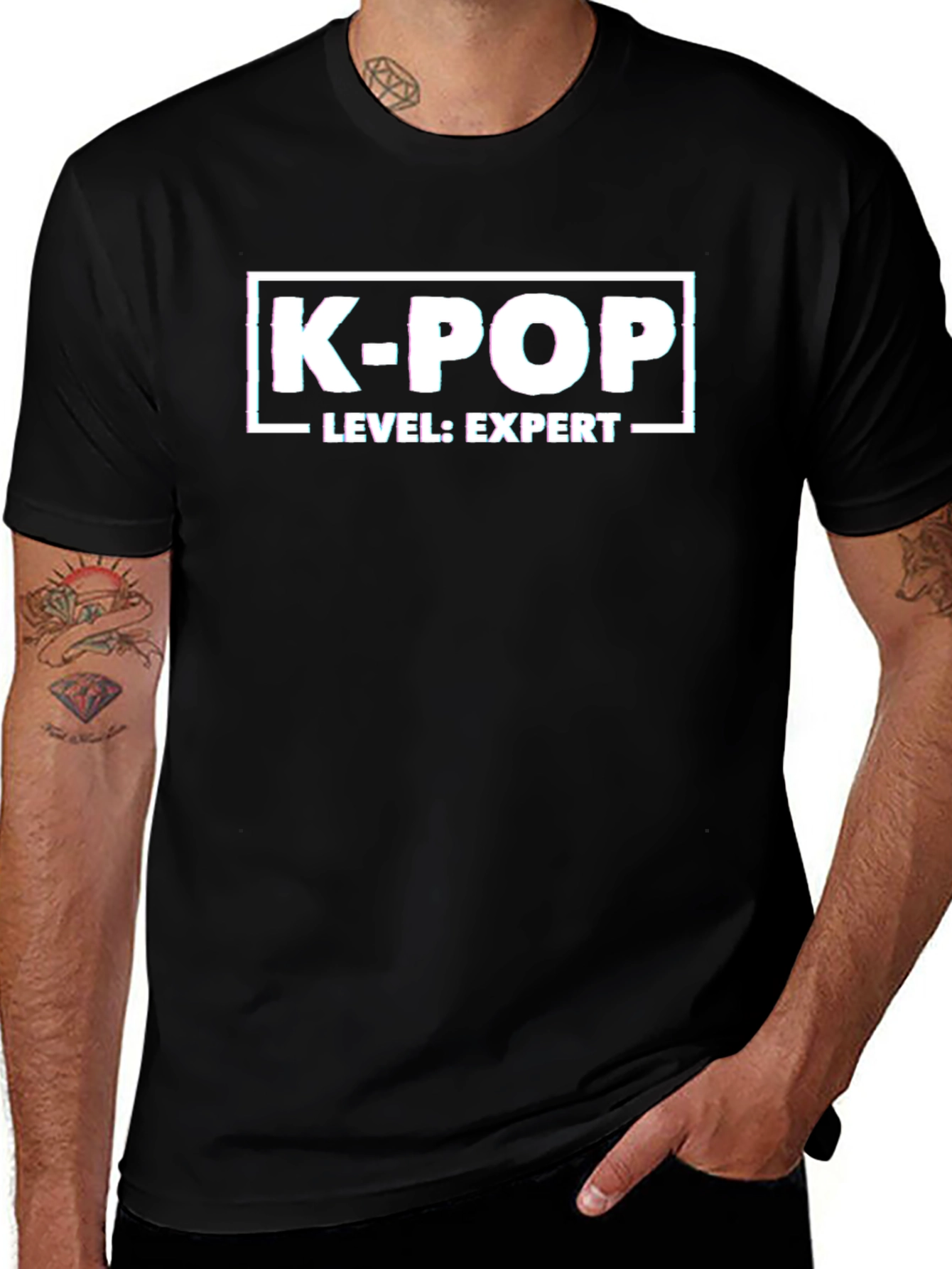 K-Pop Level: Expert Black T-Shirt