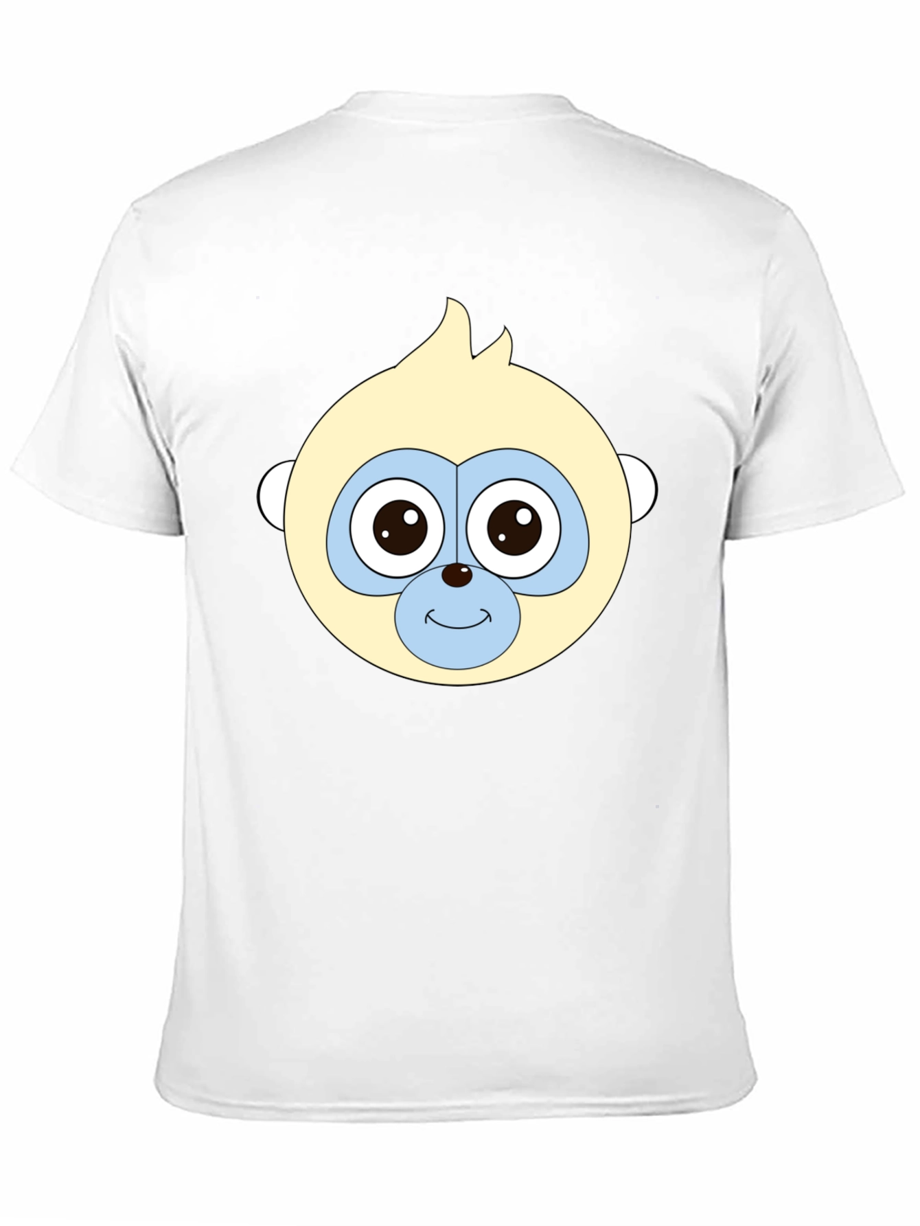 Funny Monkey Face Black T-Shirt