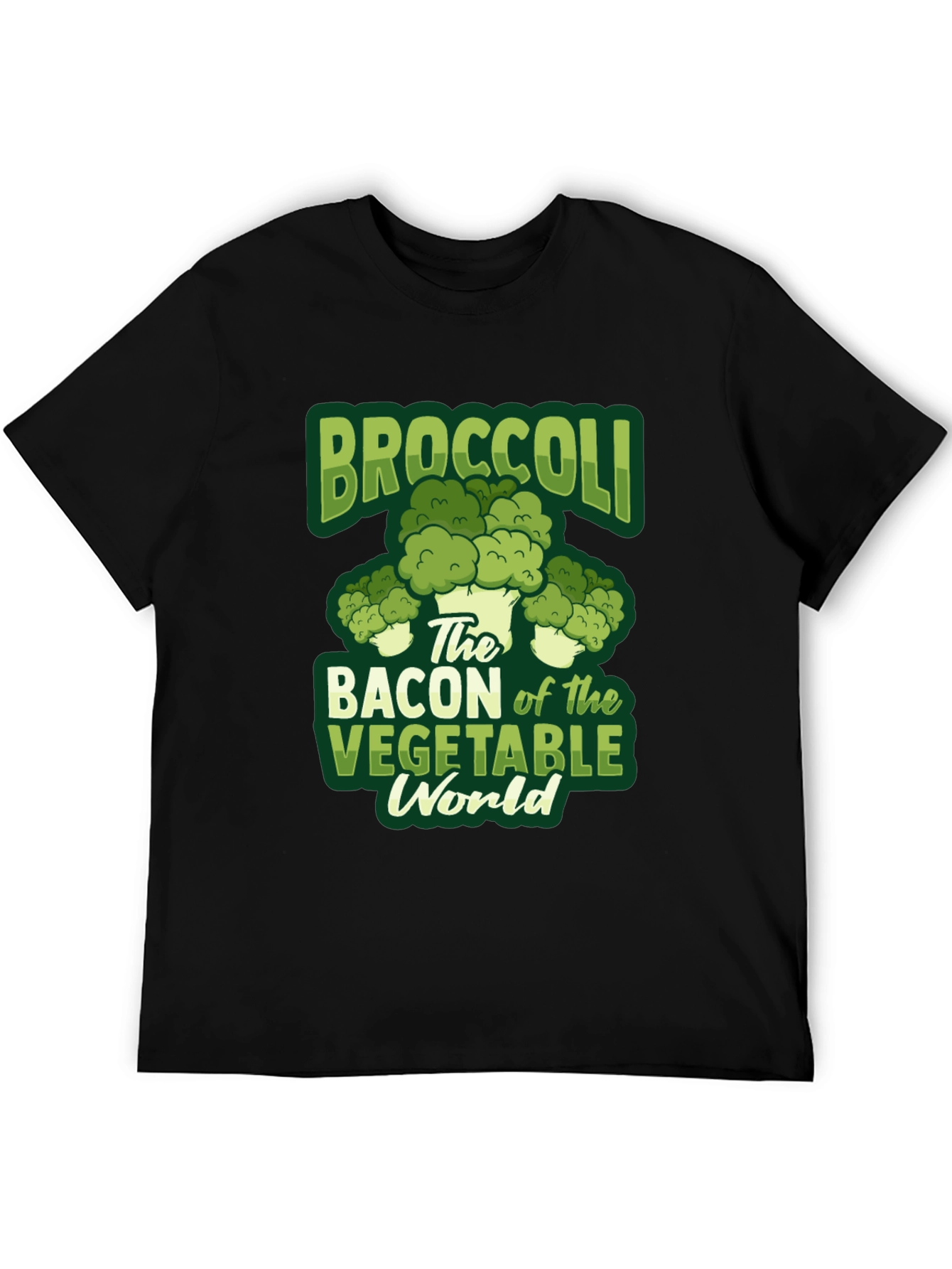 Broccoli Bacon Vegetable World T-Shirt