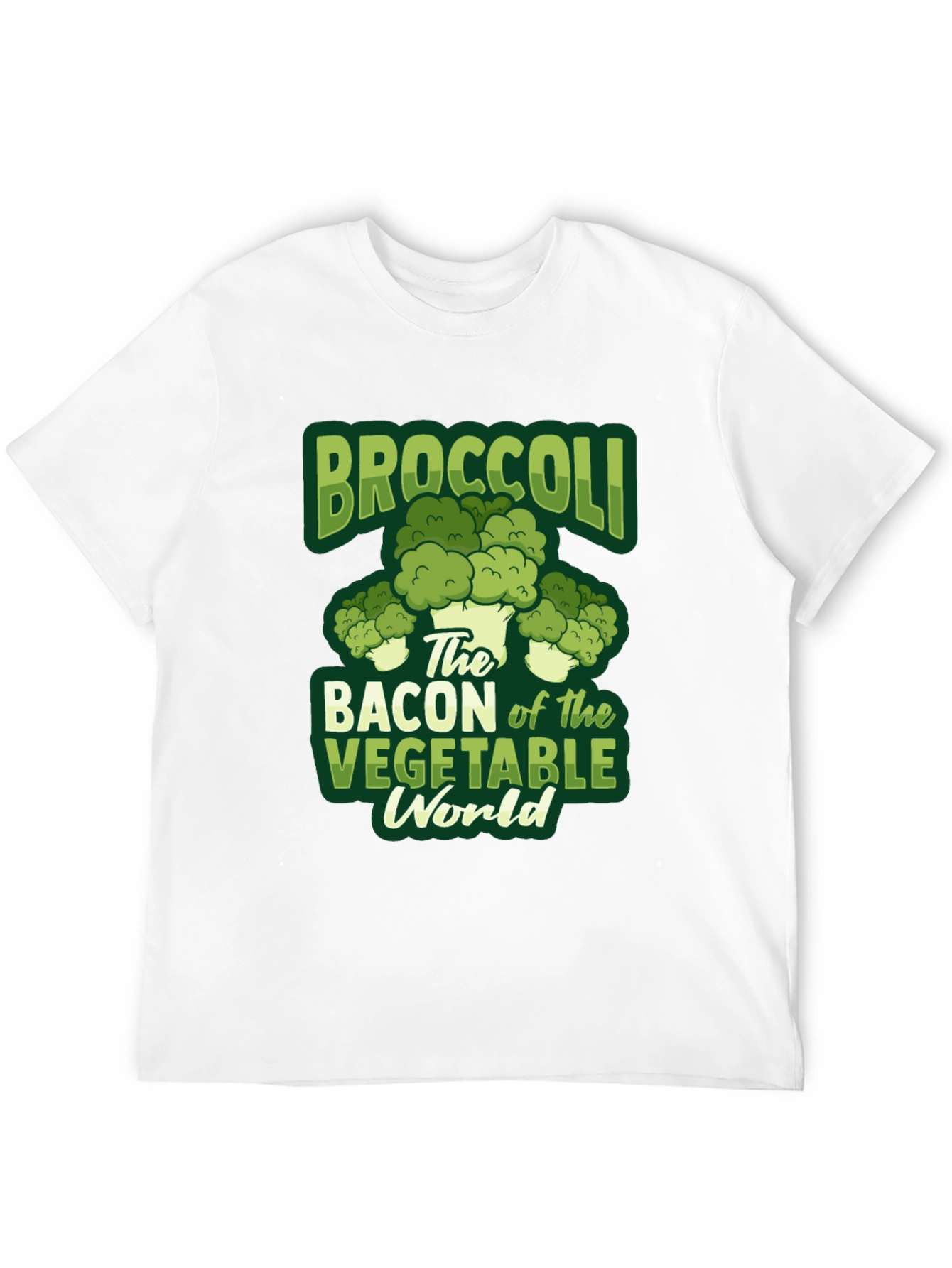 Broccoli Bacon Vegetable World T-Shirt