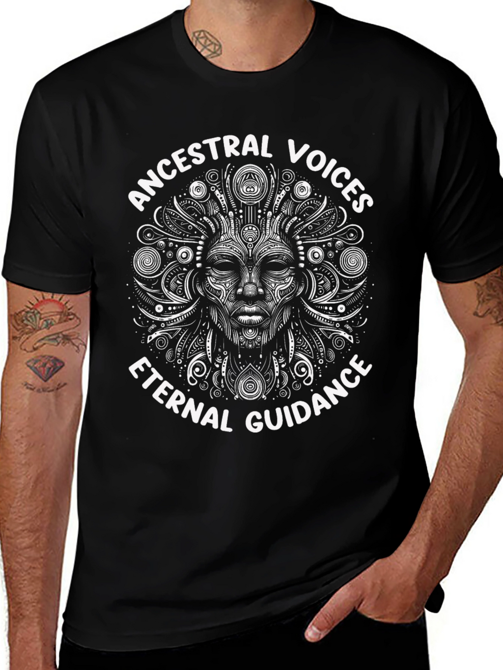 Ancestral Voices T-Shirt - Eternal Guidance Design