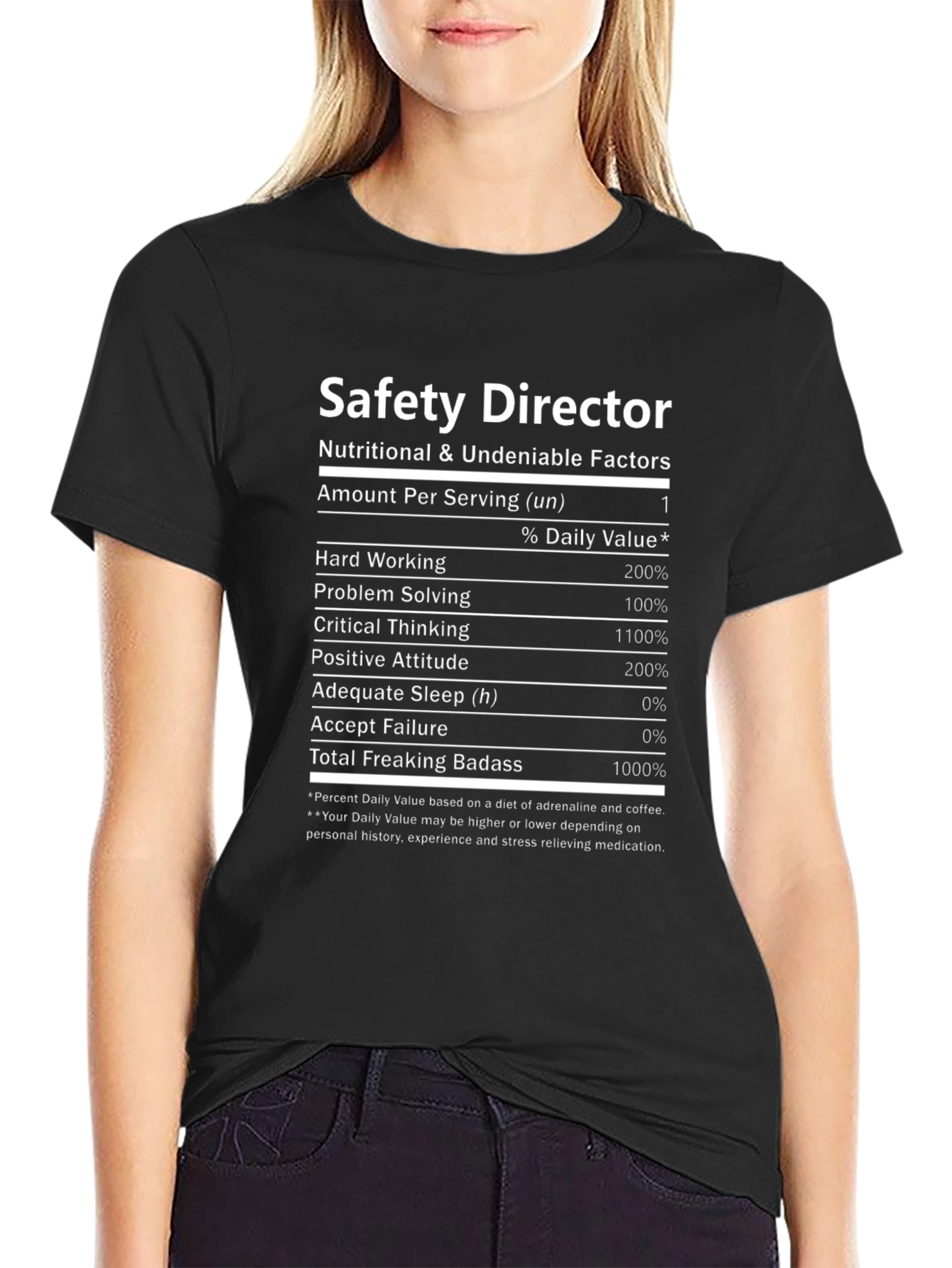 Safety Director Nutritional Facts T-Shirt