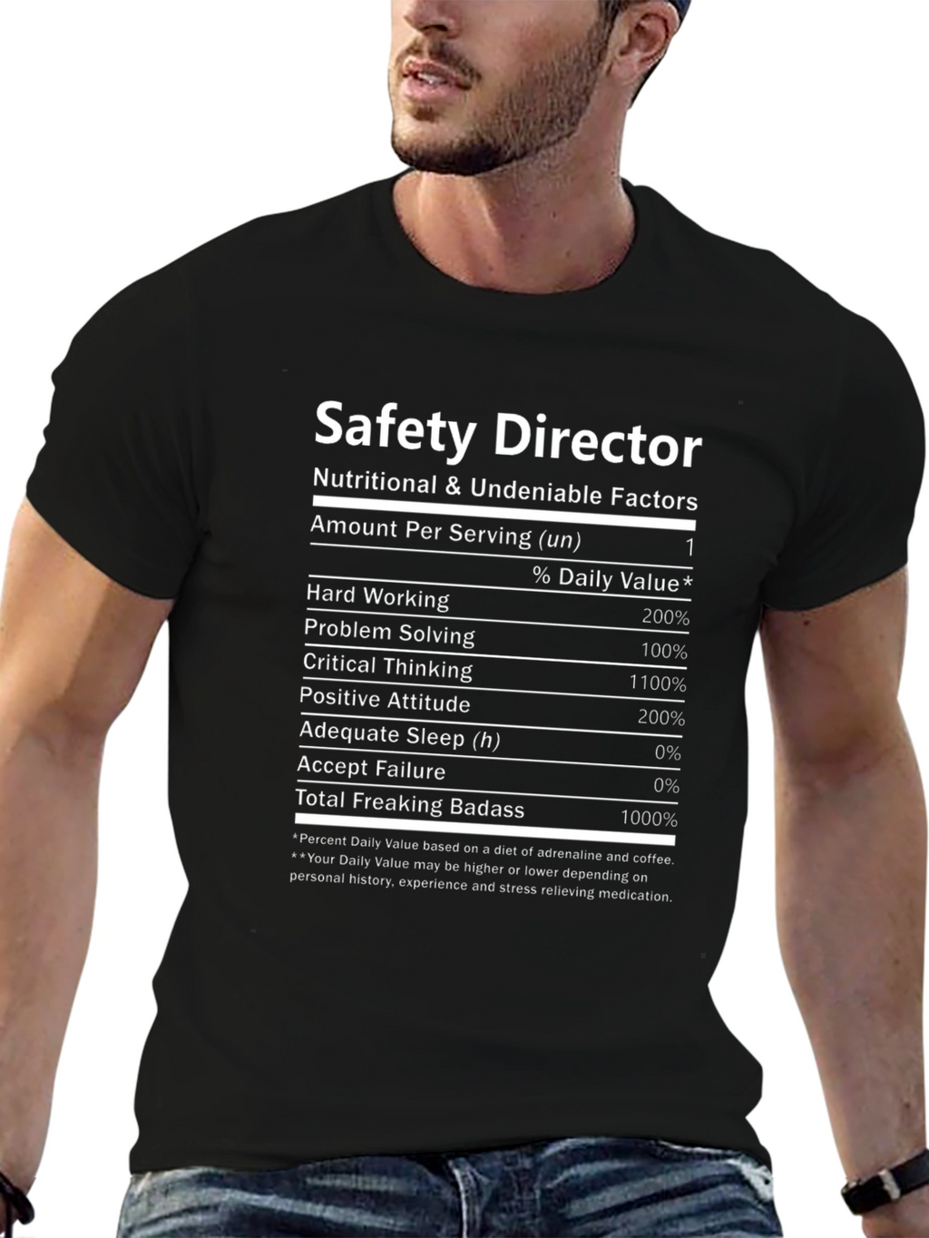 Safety Director Nutritional Facts T-Shirt