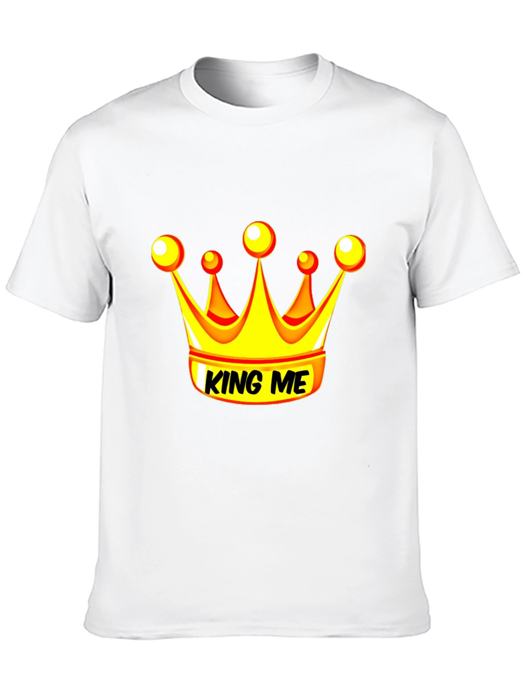 King Me Graphic Tee - Black Cotton Blend T-Shirt