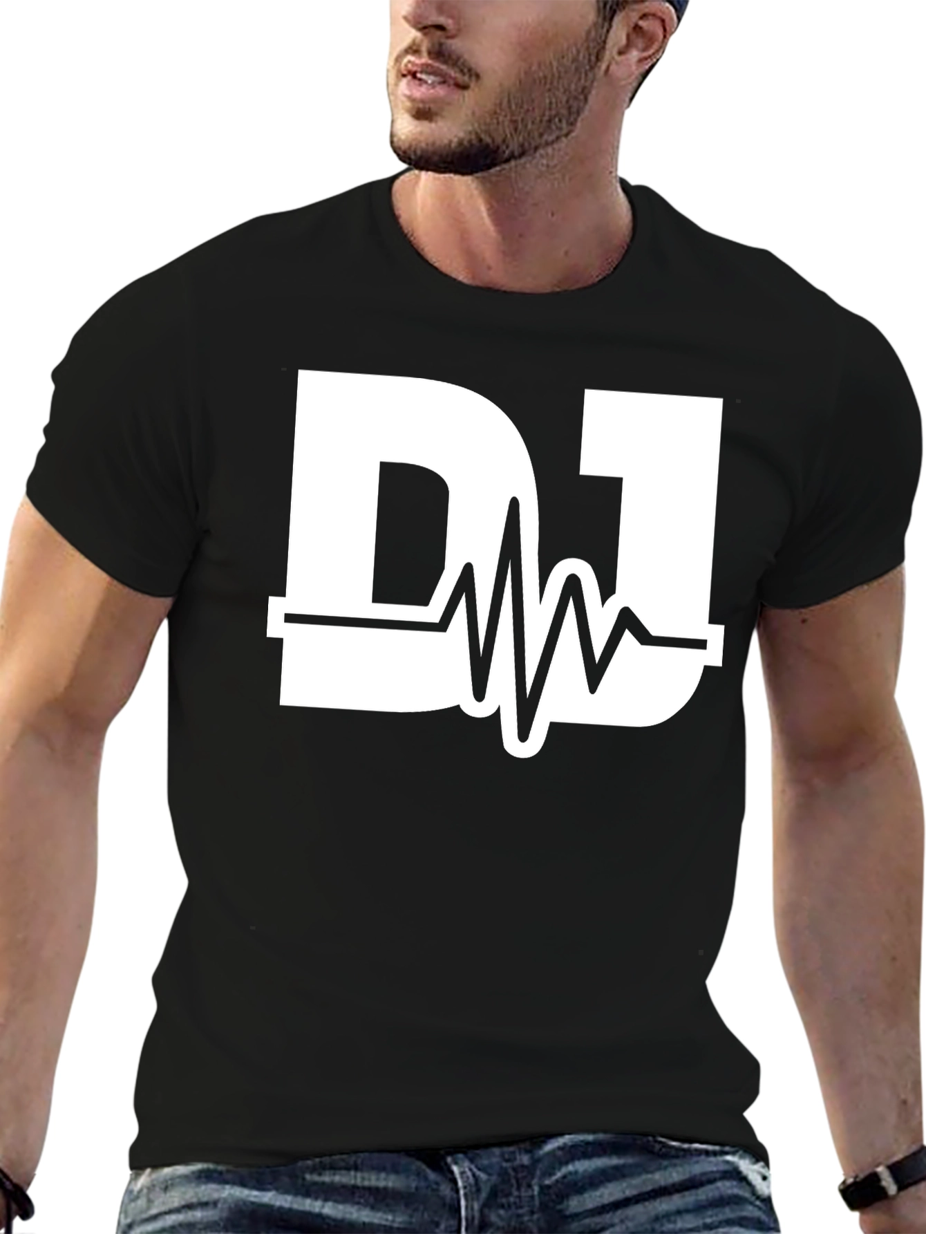 DJ Pulse Graphic Black T-Shirt