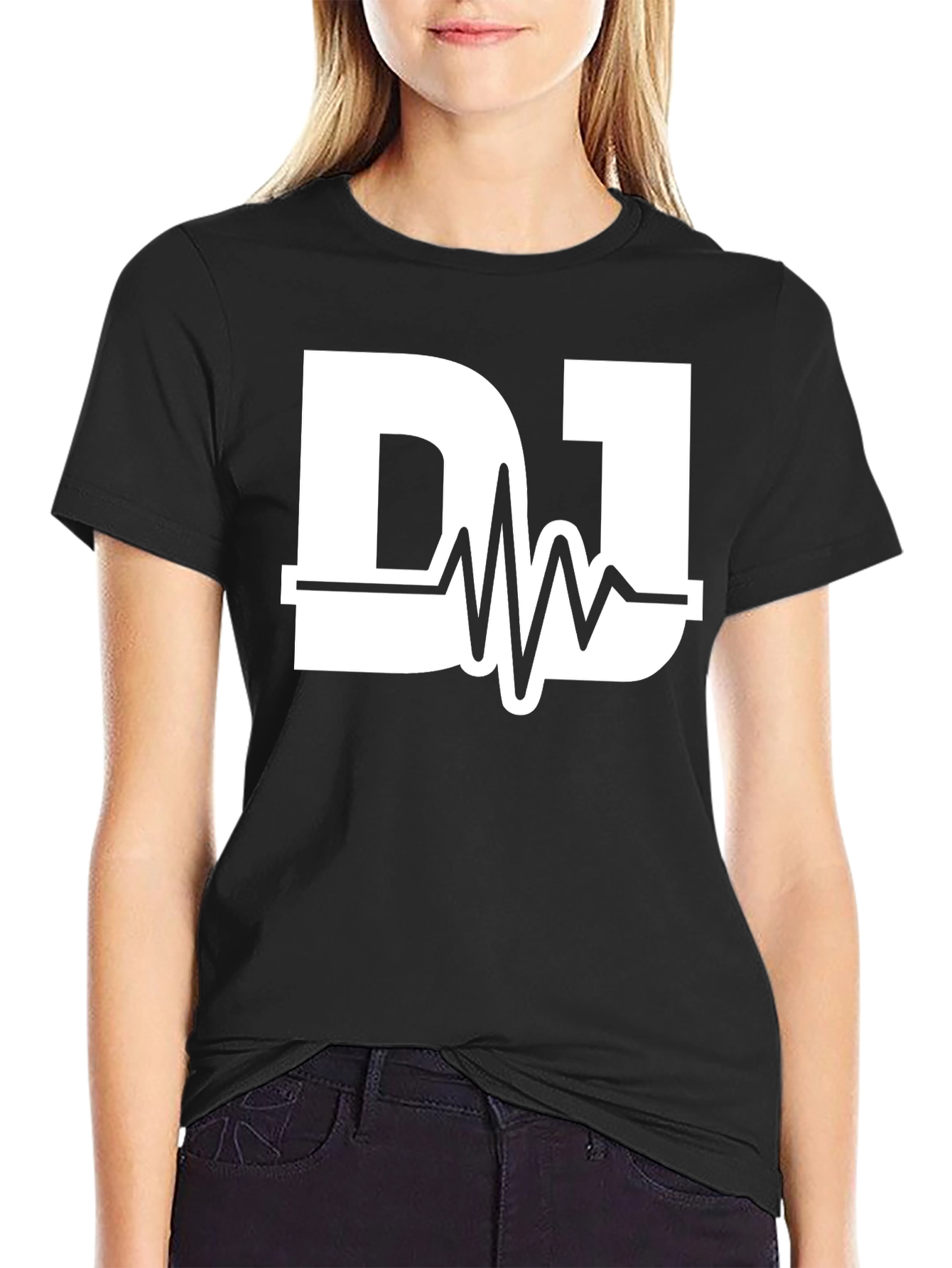DJ Pulse Graphic Black T-Shirt