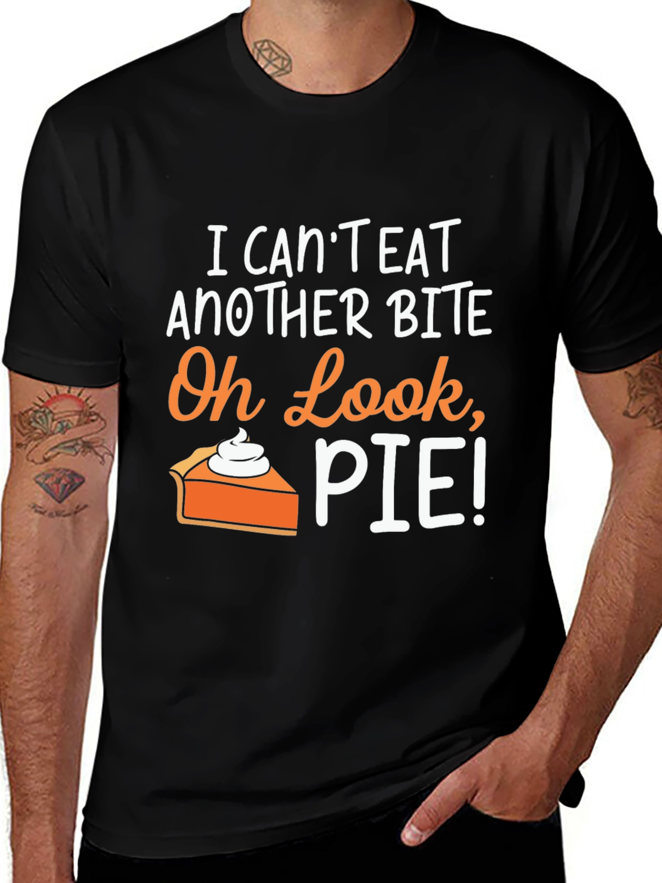 Funny Thanksgiving Pie Graphic T-Shirt